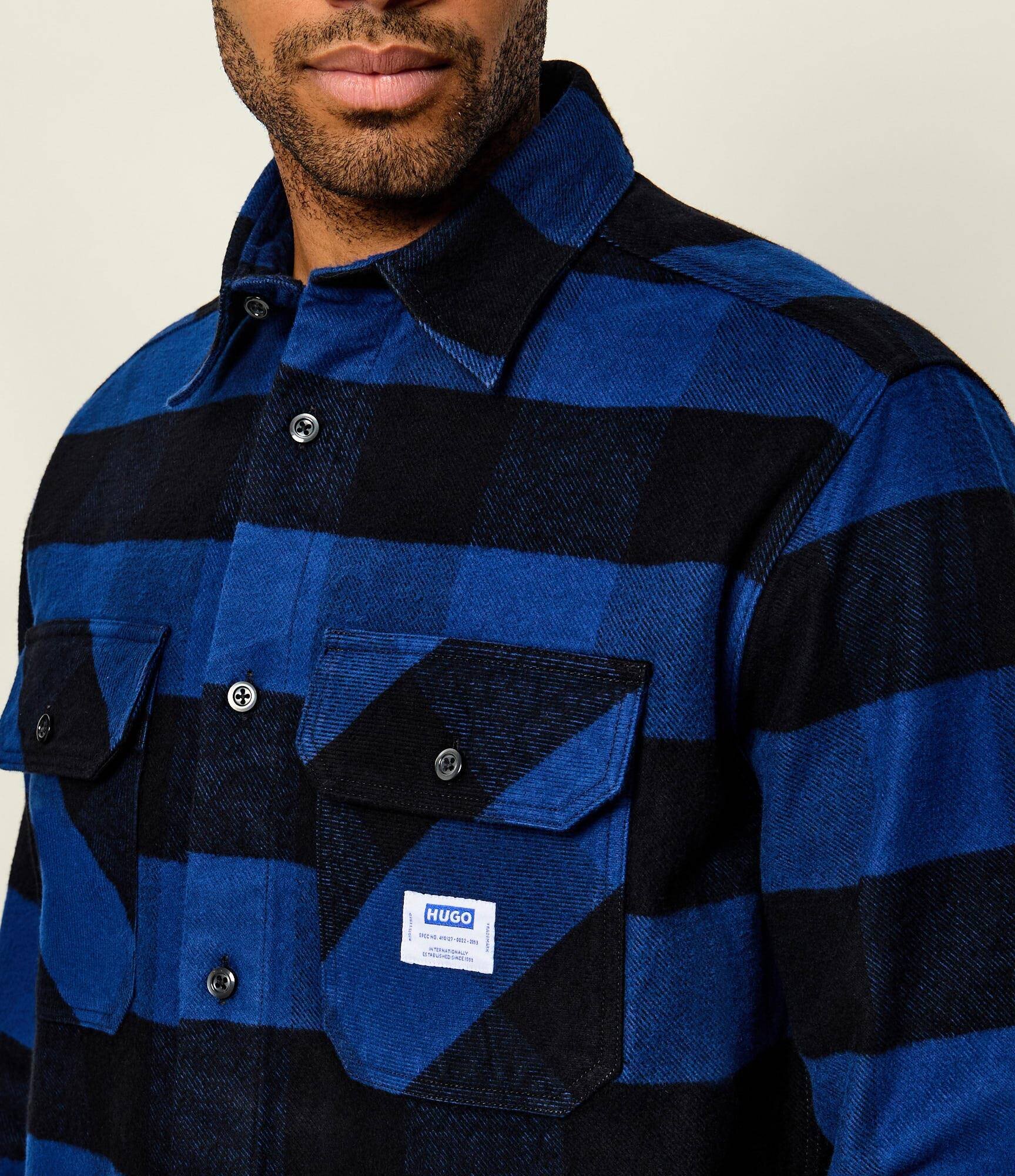 HUGO Blue Cămașă Ebolt_1 | Oversize fit