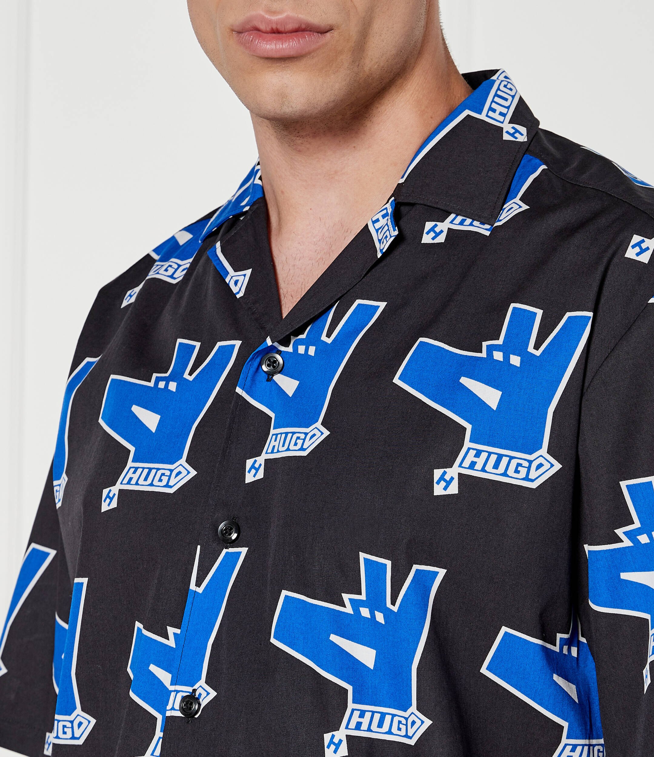HUGO Blue Cămașă Eligino | Oversize fit