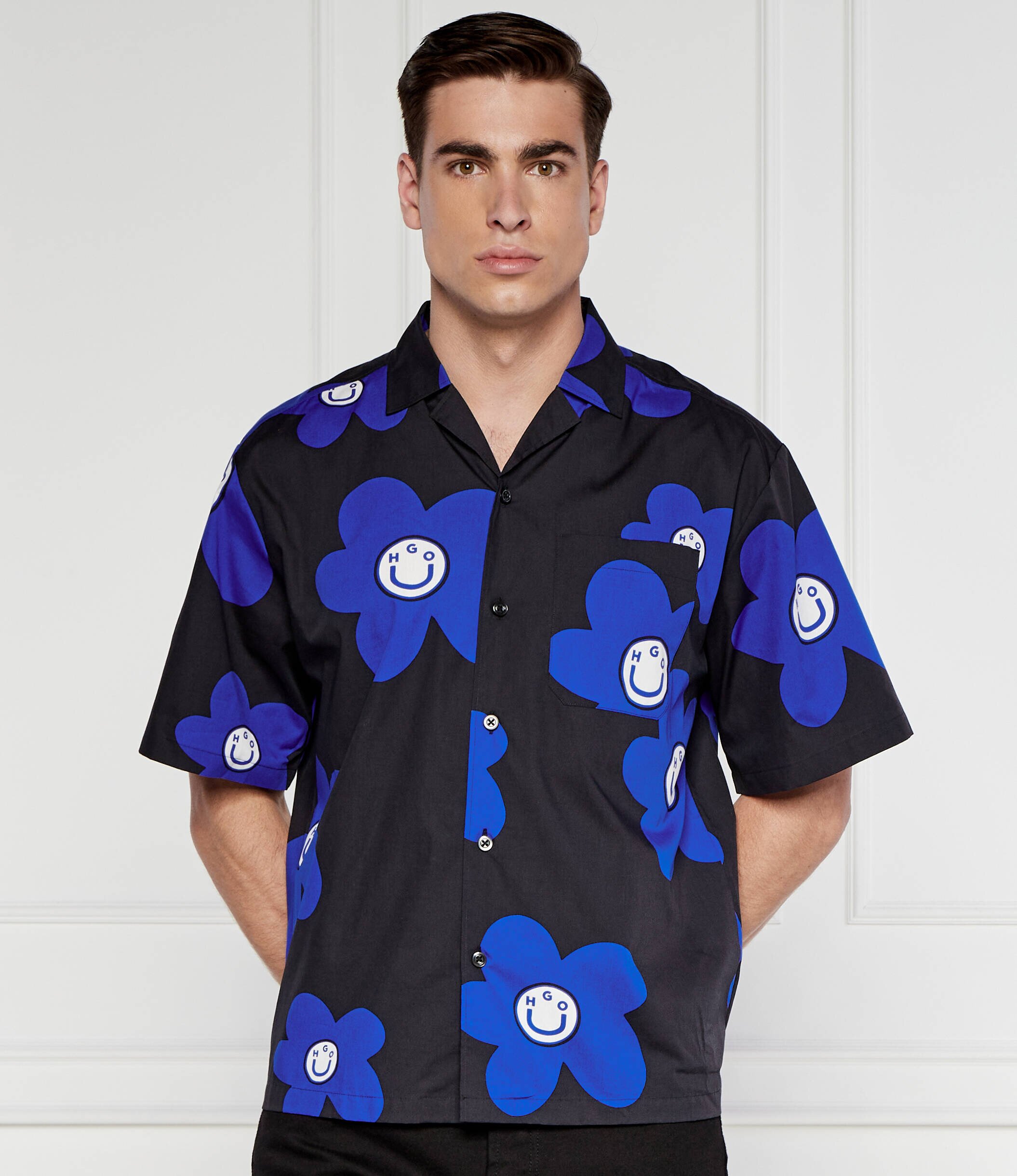 HUGO Blue Cămașă Eligino | Oversize fit