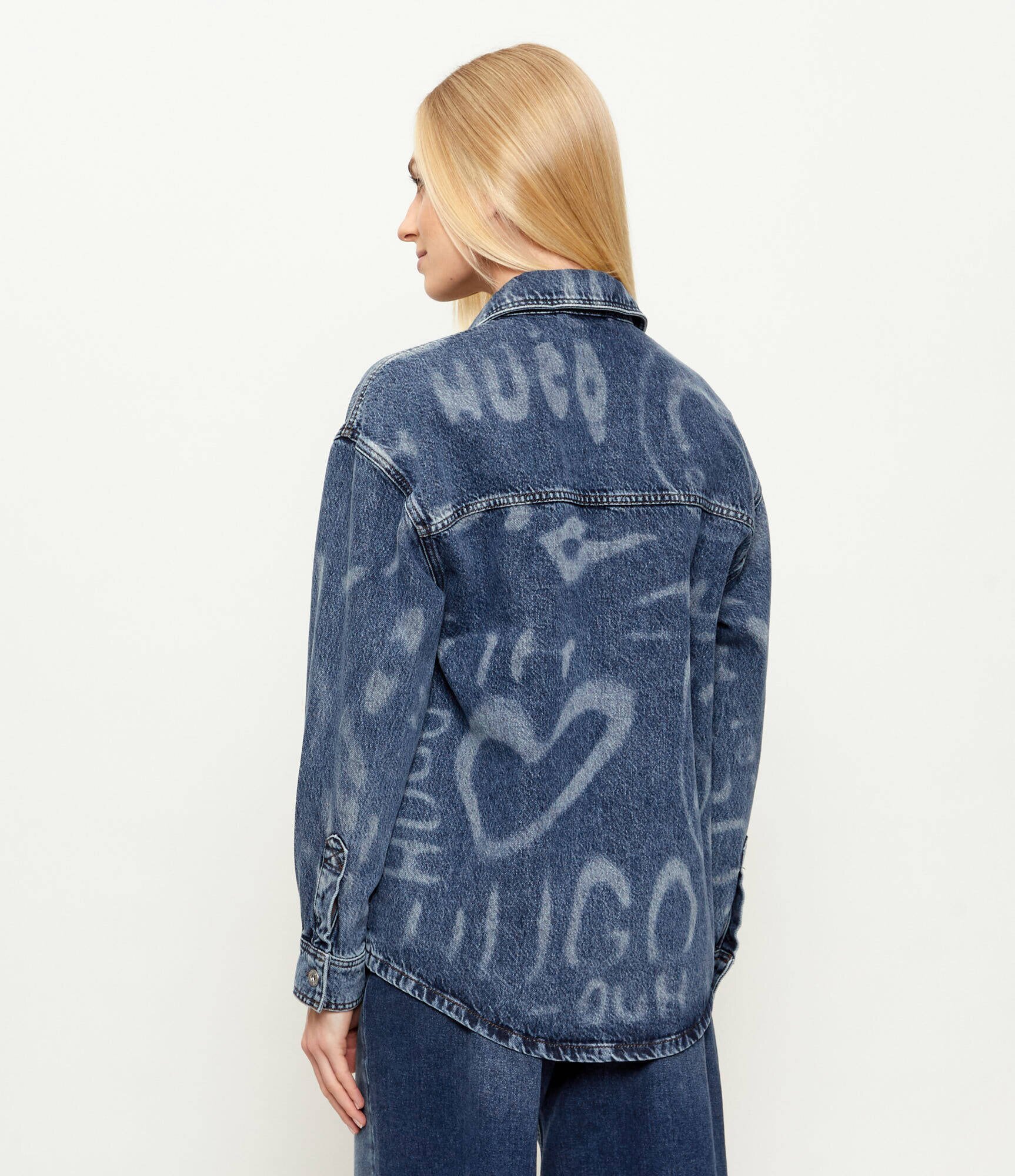 HUGO Blue De blugi cămașă Garesa_4_B | Oversize fit