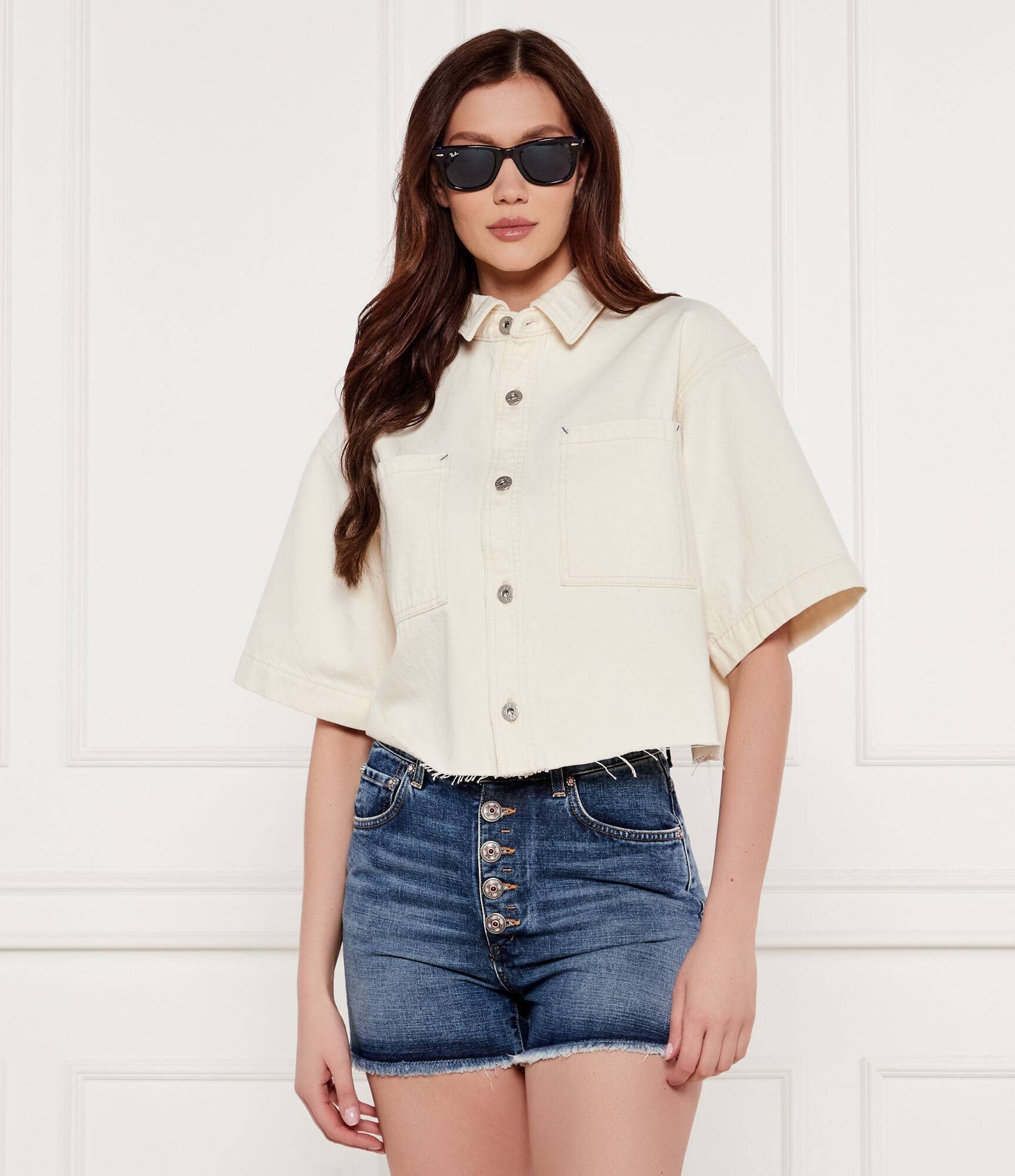 HUGO Blue De blugi cămașă Getecna_B | Cropped Fit