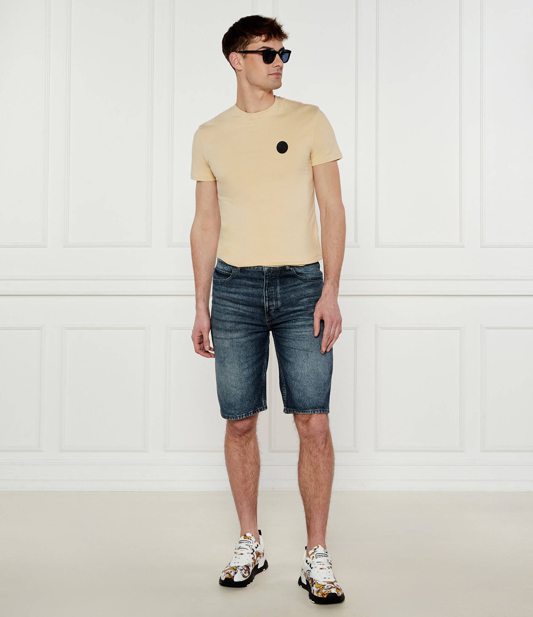 HUGO Blue De blugi pantaloni scurți Skate | Regular Fit