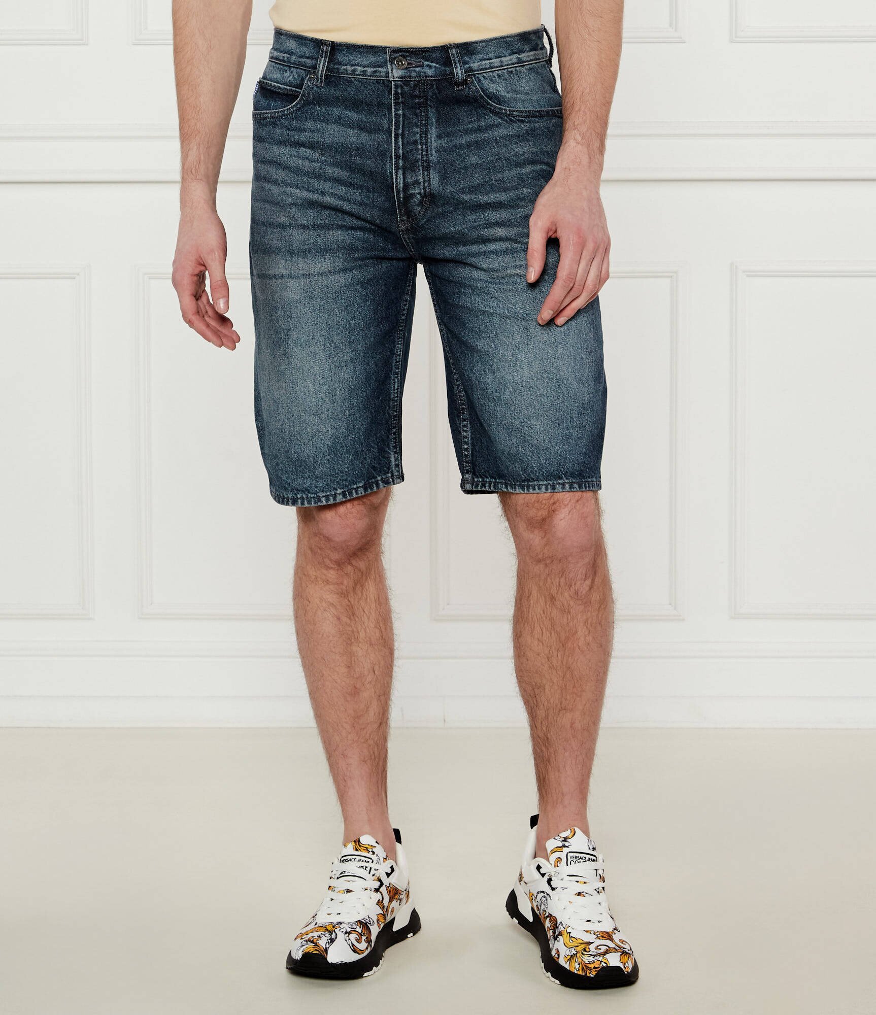 HUGO Blue De blugi pantaloni scurți Skate | Regular Fit