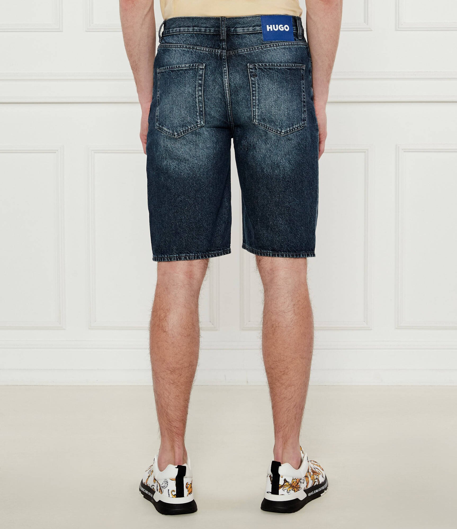 HUGO Blue De blugi pantaloni scurți Skate | Regular Fit