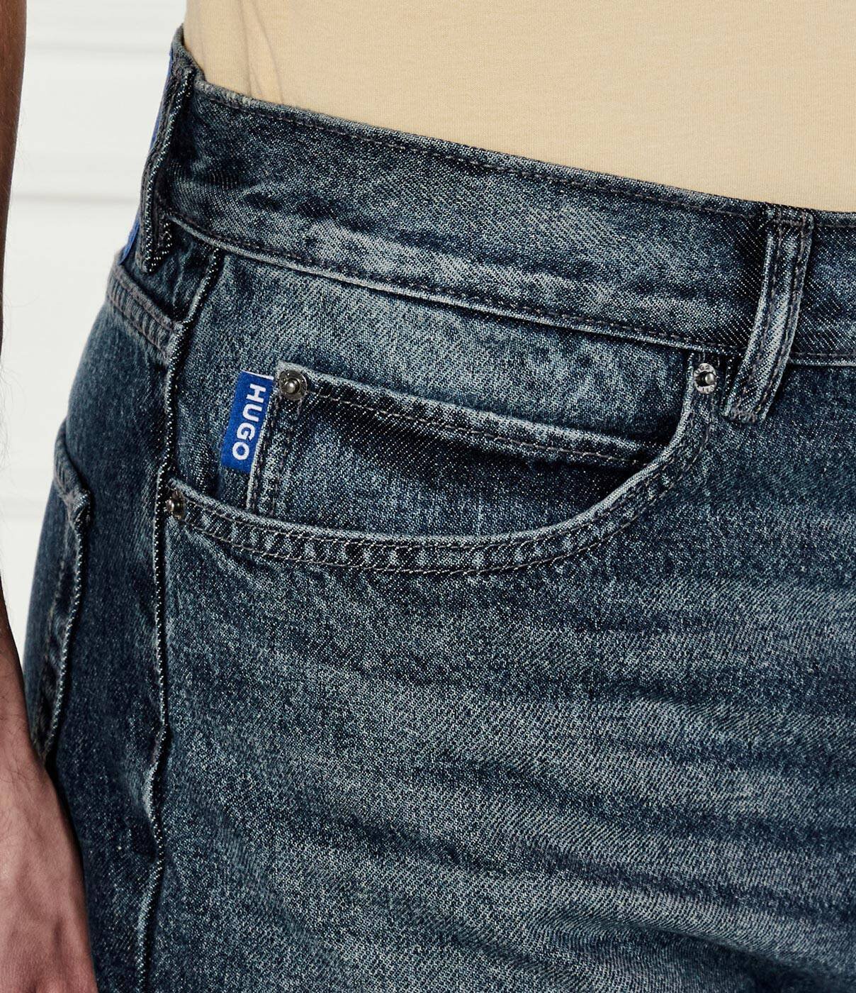 HUGO Blue De blugi pantaloni scurți Skate | Regular Fit