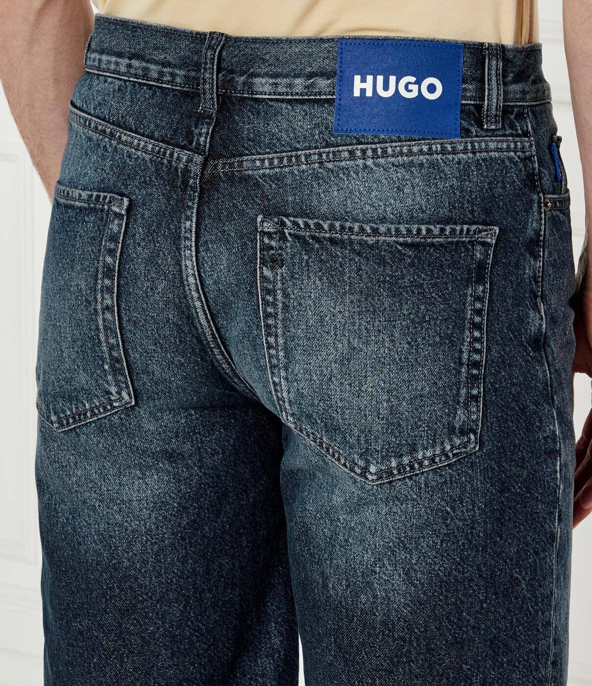 HUGO Blue De blugi pantaloni scurți Skate | Regular Fit