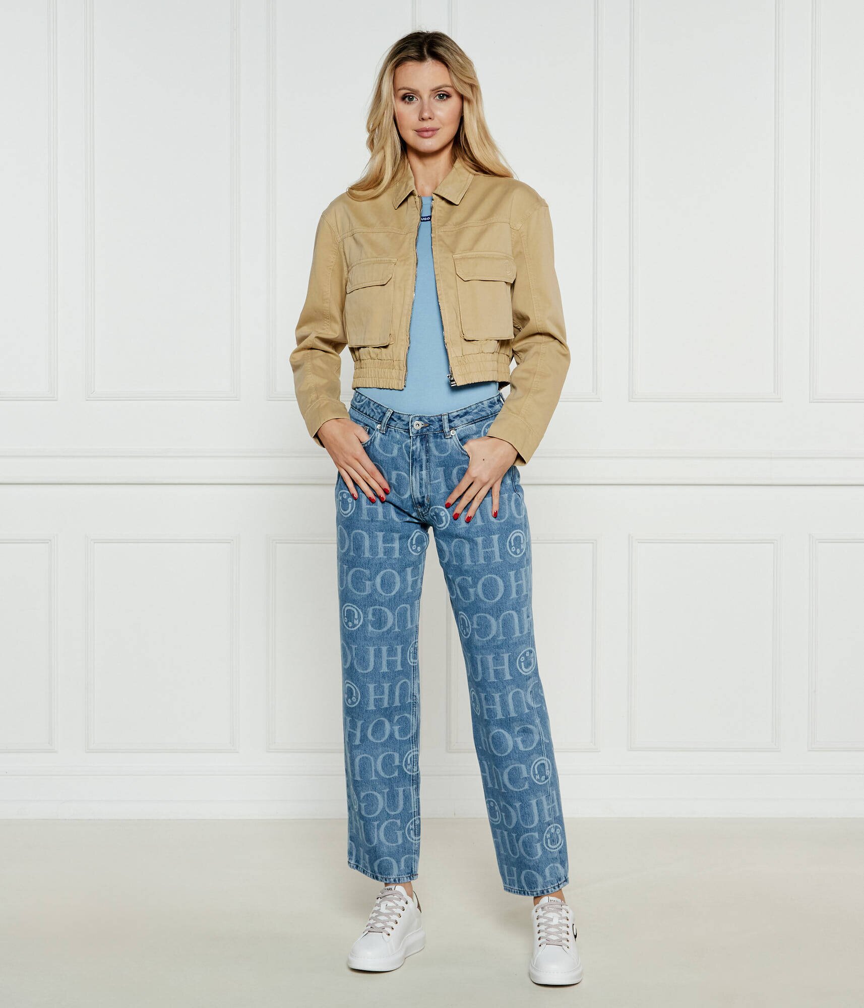 HUGO Blue Geacă Adana-1-D_B | Cropped Fit
