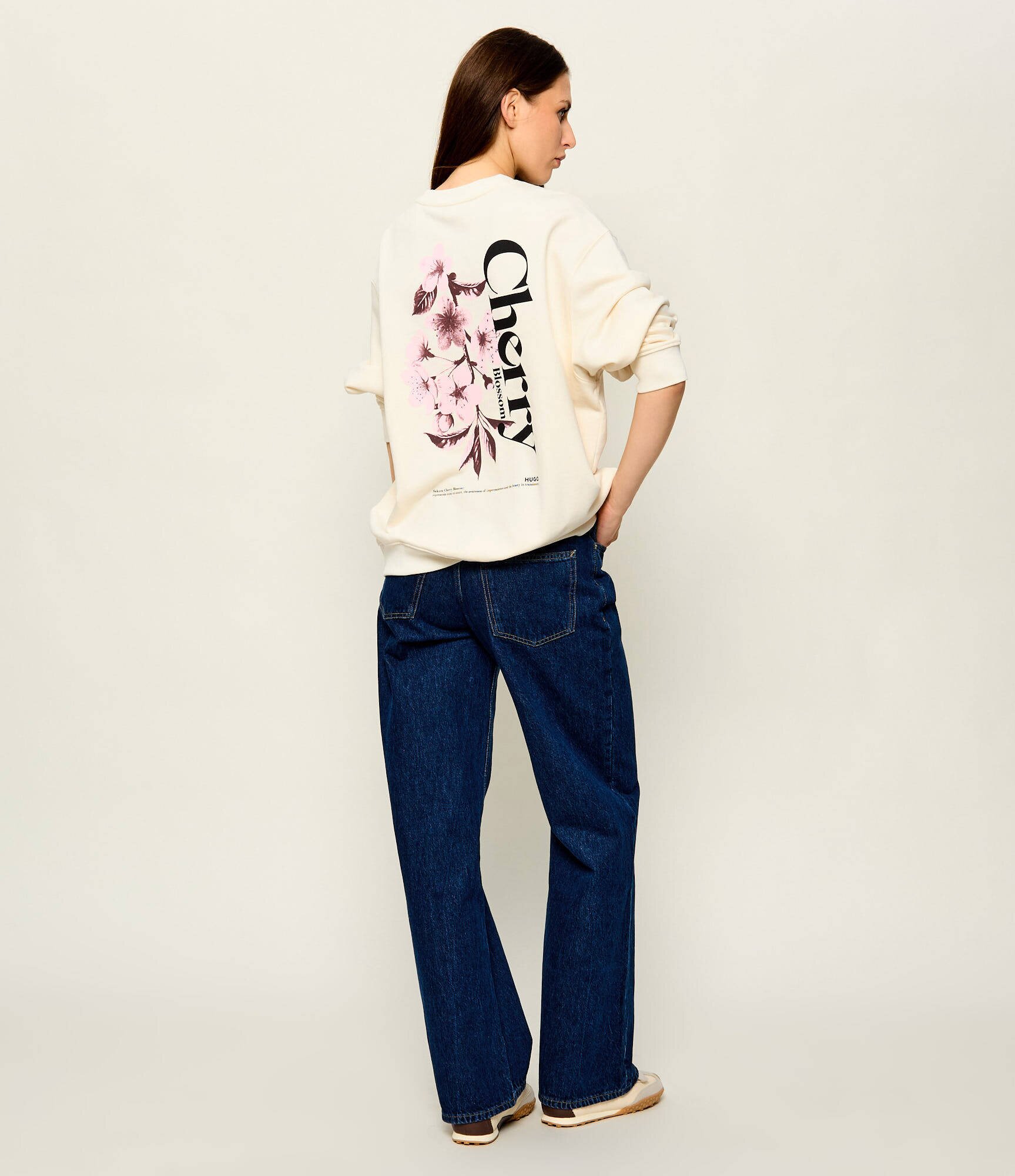 HUGO Blue Hanorac Classic Crew_B_4 | Relaxed fit