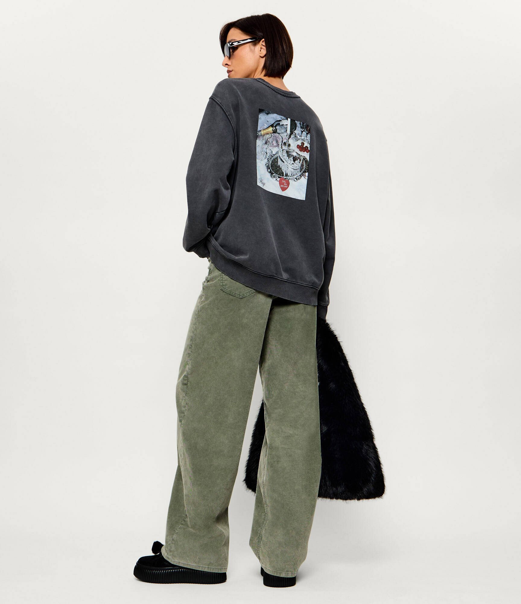 HUGO Blue Hanorac Classic Crew_B_6 | Oversize fit