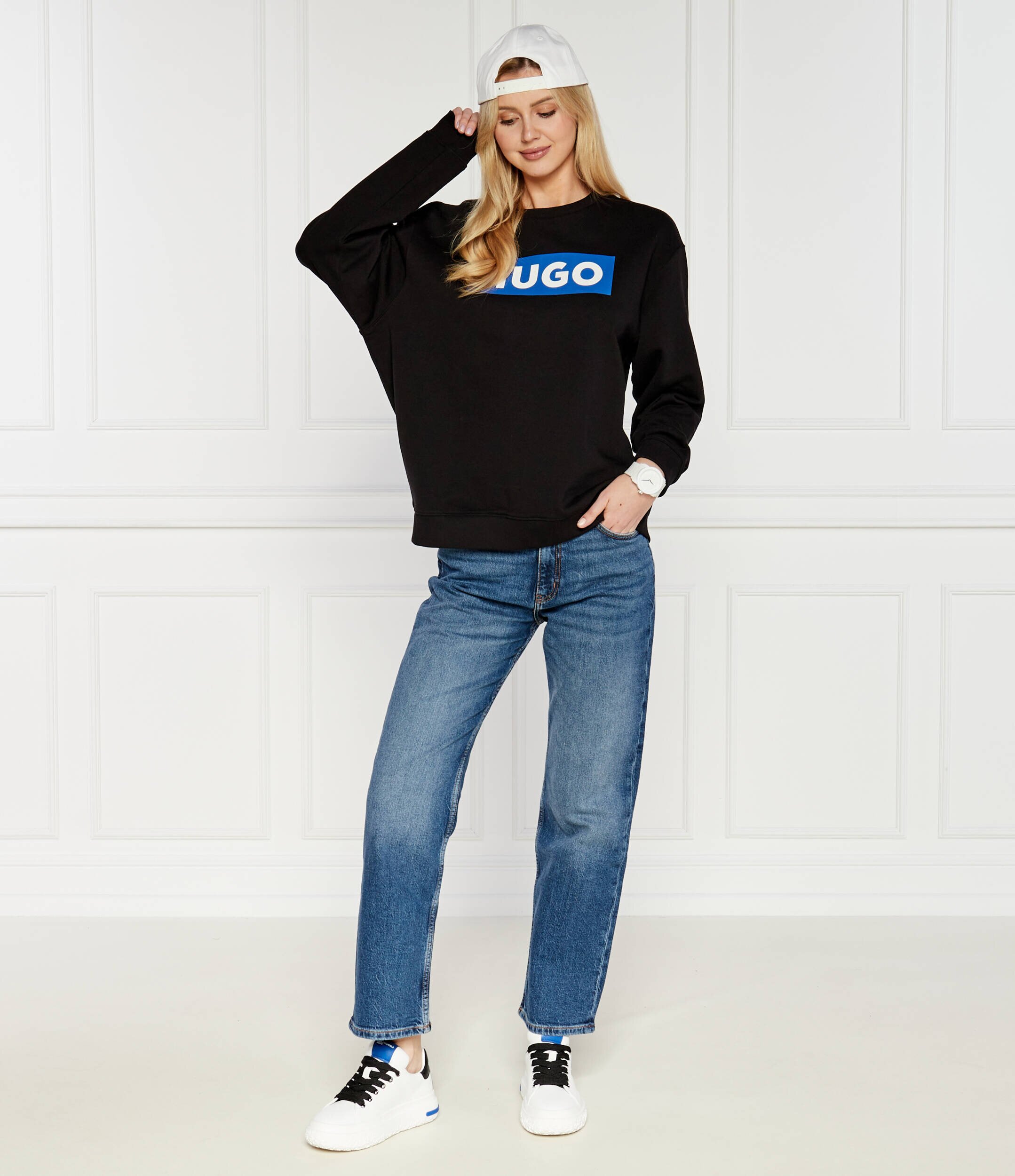 HUGO Blue Hanorac Crew | regular fit