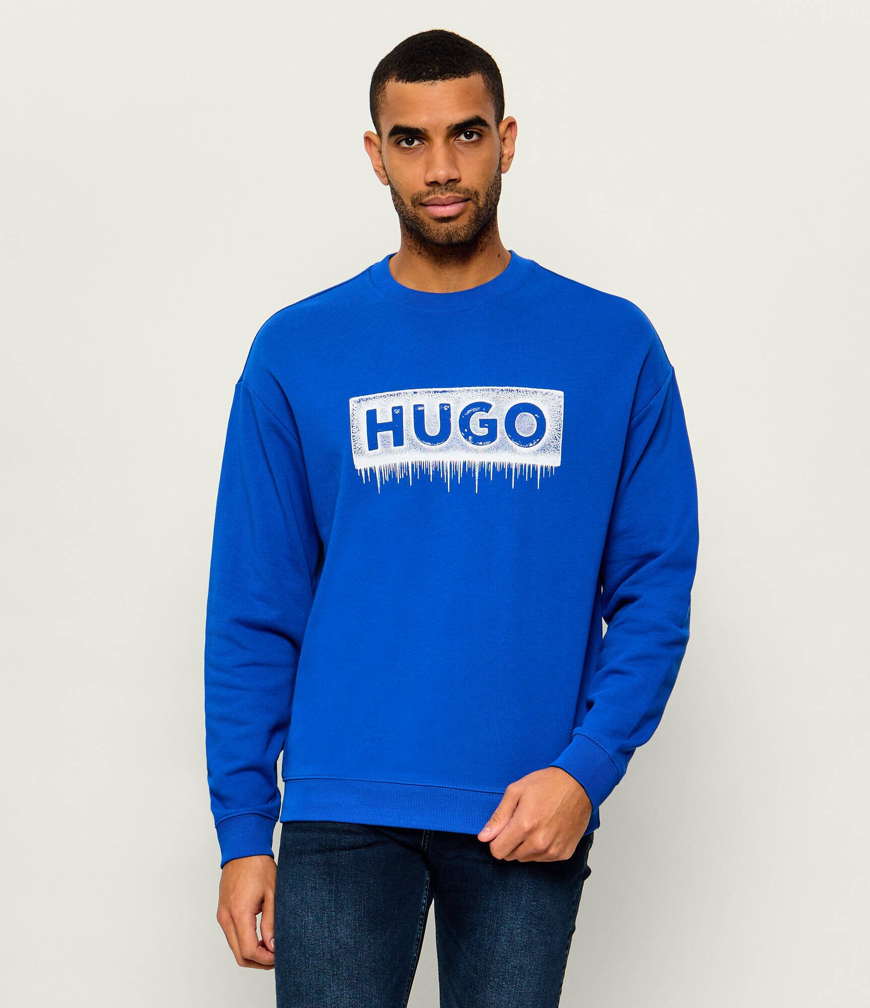 HUGO Blue Hanorac Norocrew | regular fit