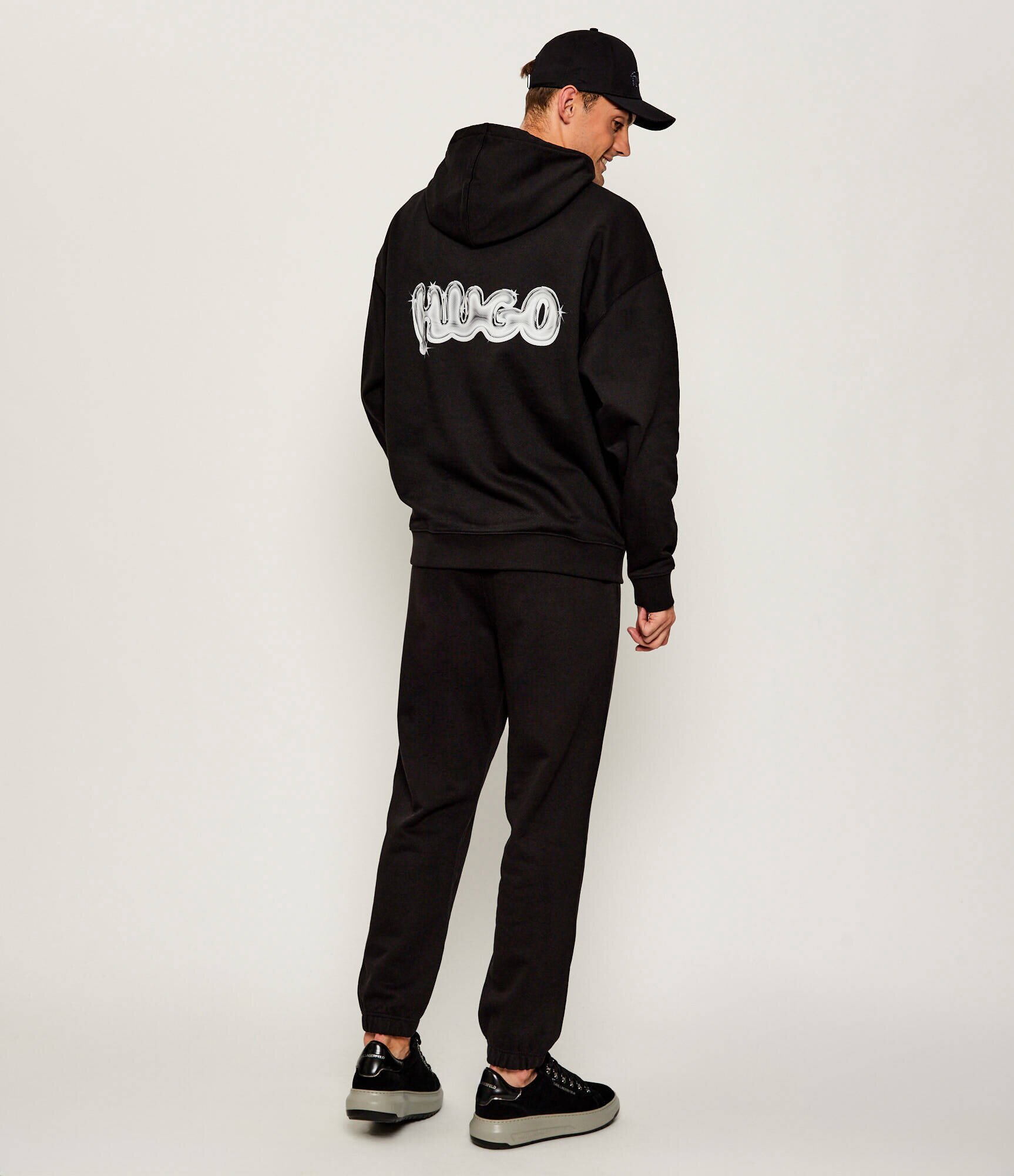 HUGO Blue Hanorac Nyrohood | Loose fit