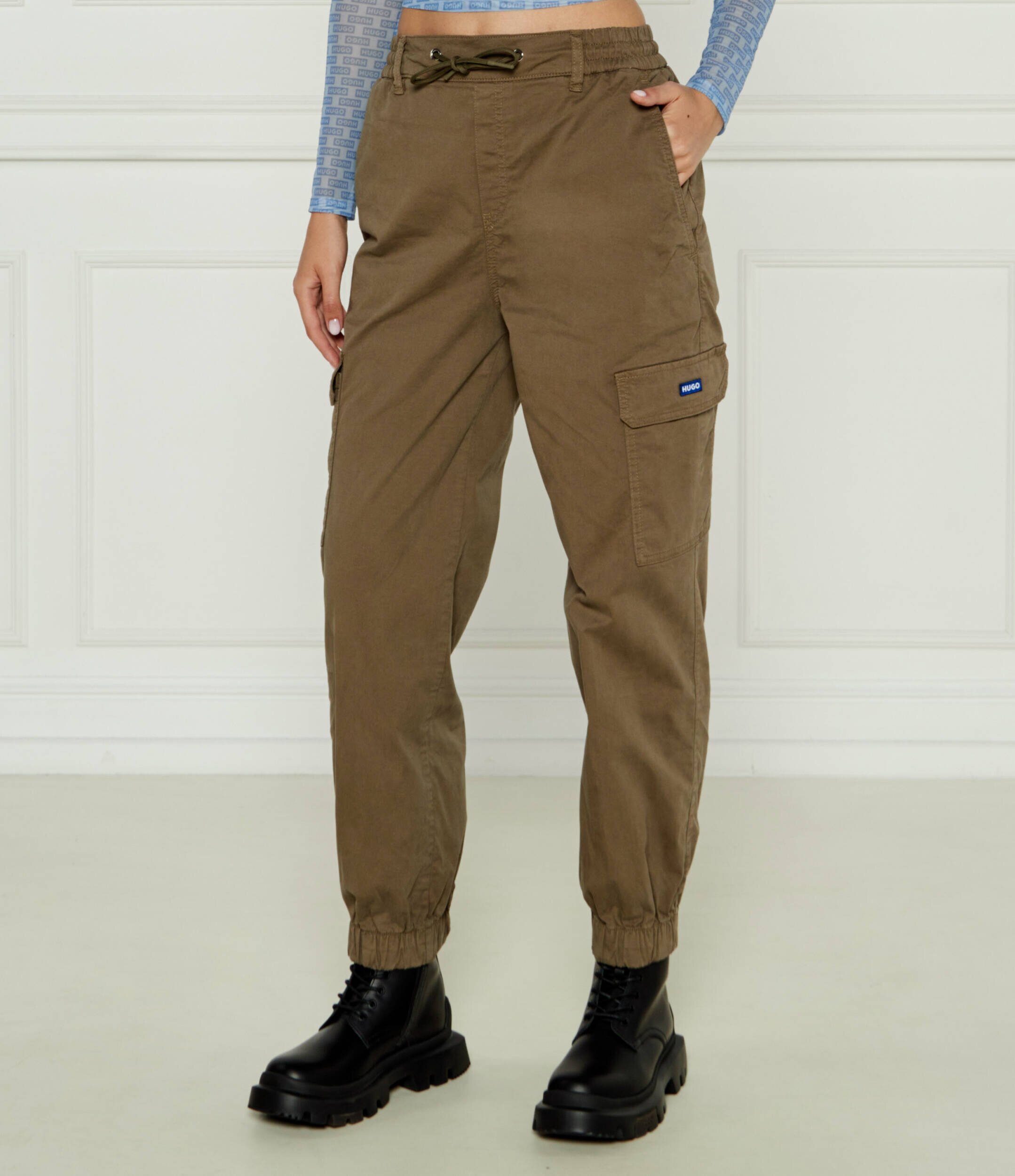 HUGO Blue Pantaloni cargo | Relaxed fit