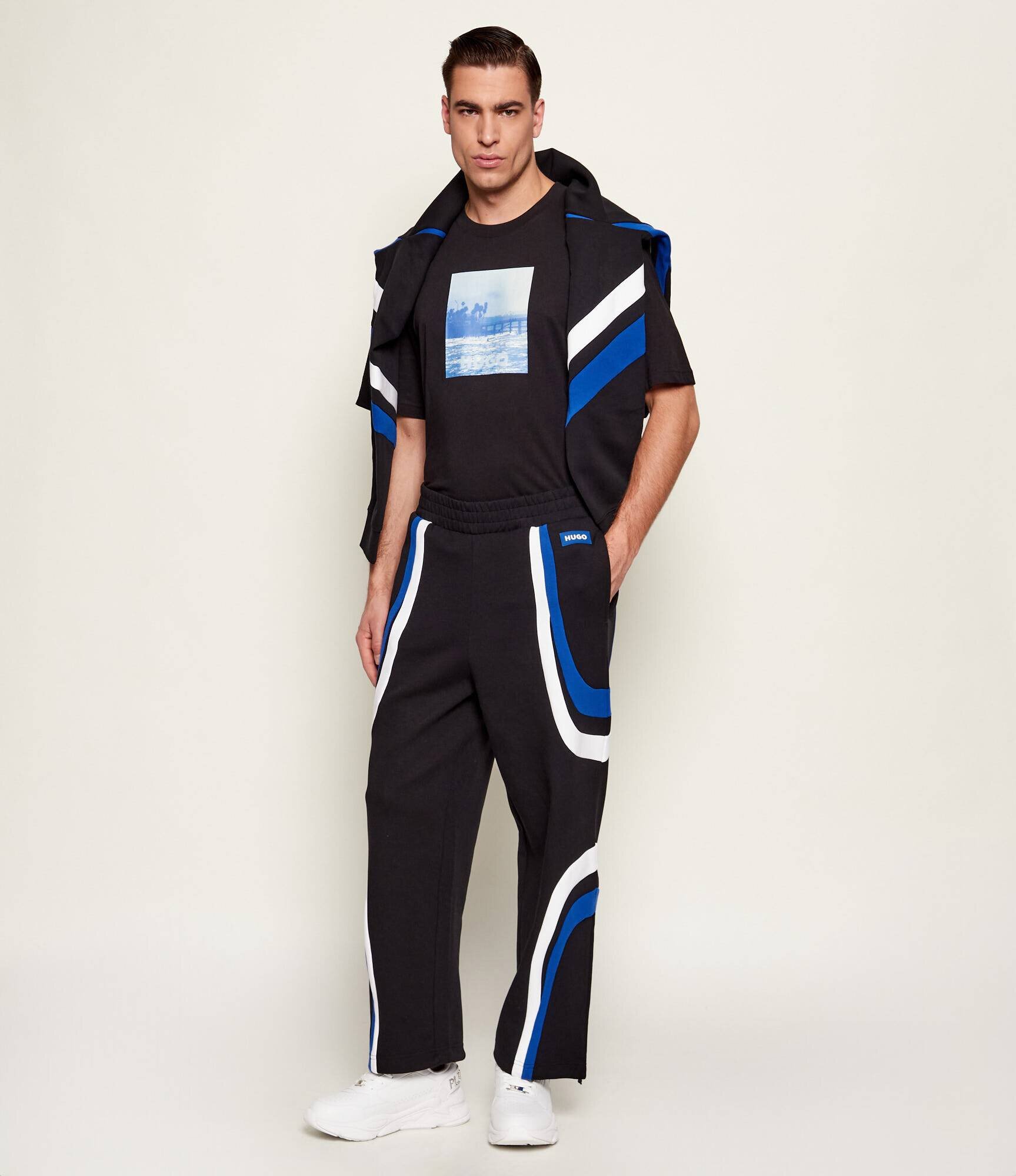 HUGO Blue Pantaloni de trening Nalotron | Relaxed fit