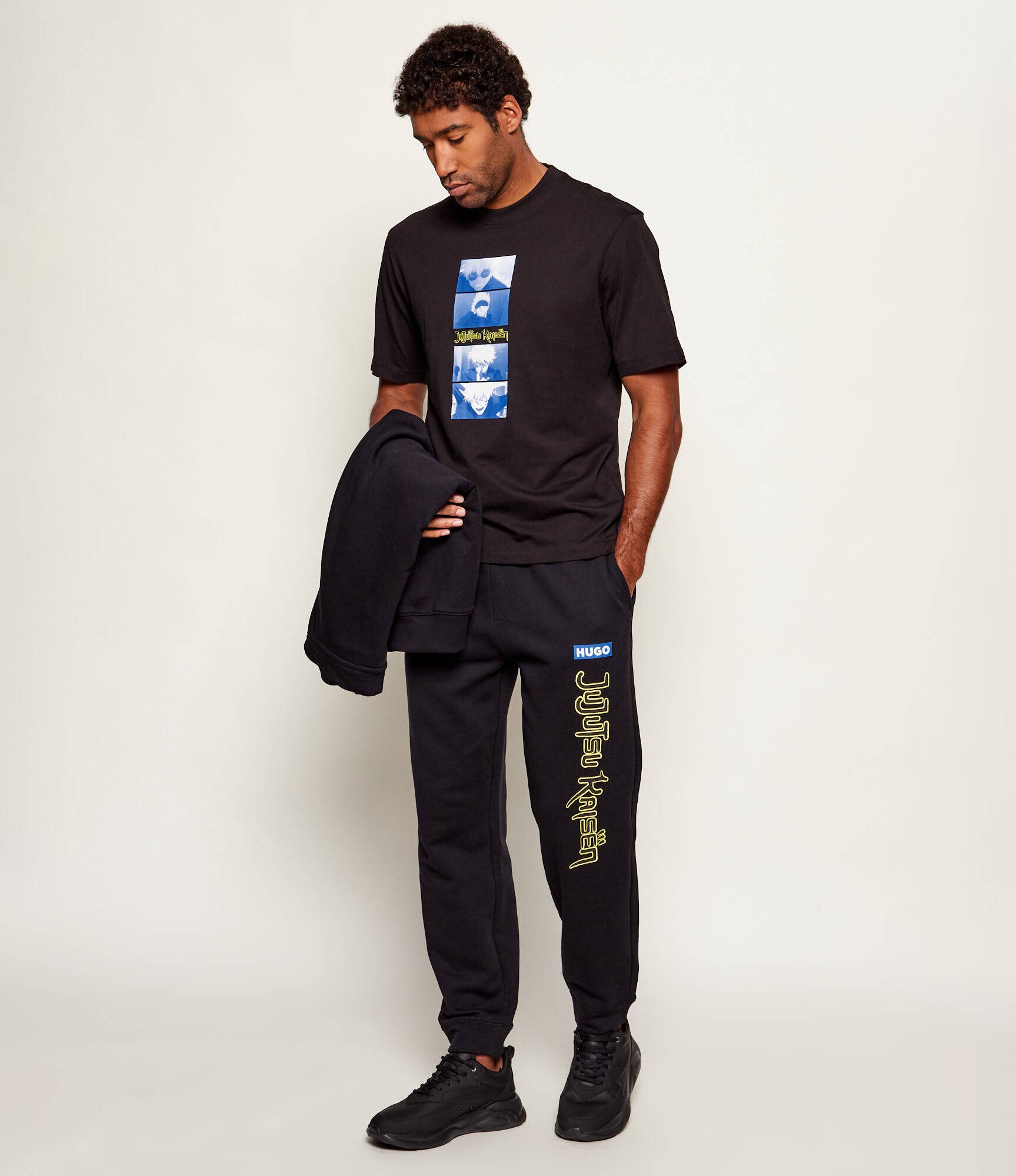 HUGO Blue Pantaloni de trening Nimaytro_JJK Hugo x Jujutsu Kaisen | regular fit