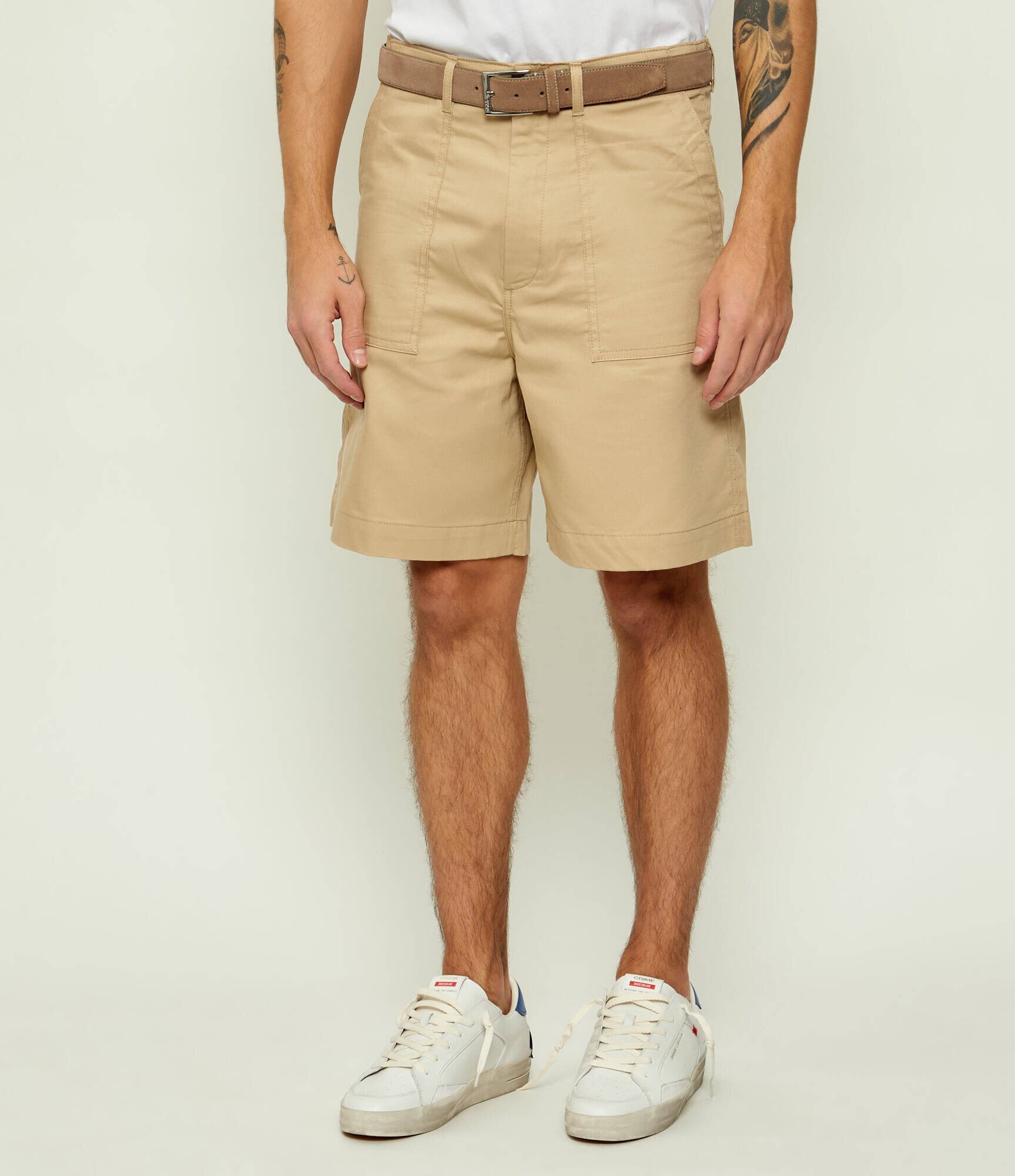 HUGO Blue Pantaloni scurți Gutwin262S | regular fit | mercerizat