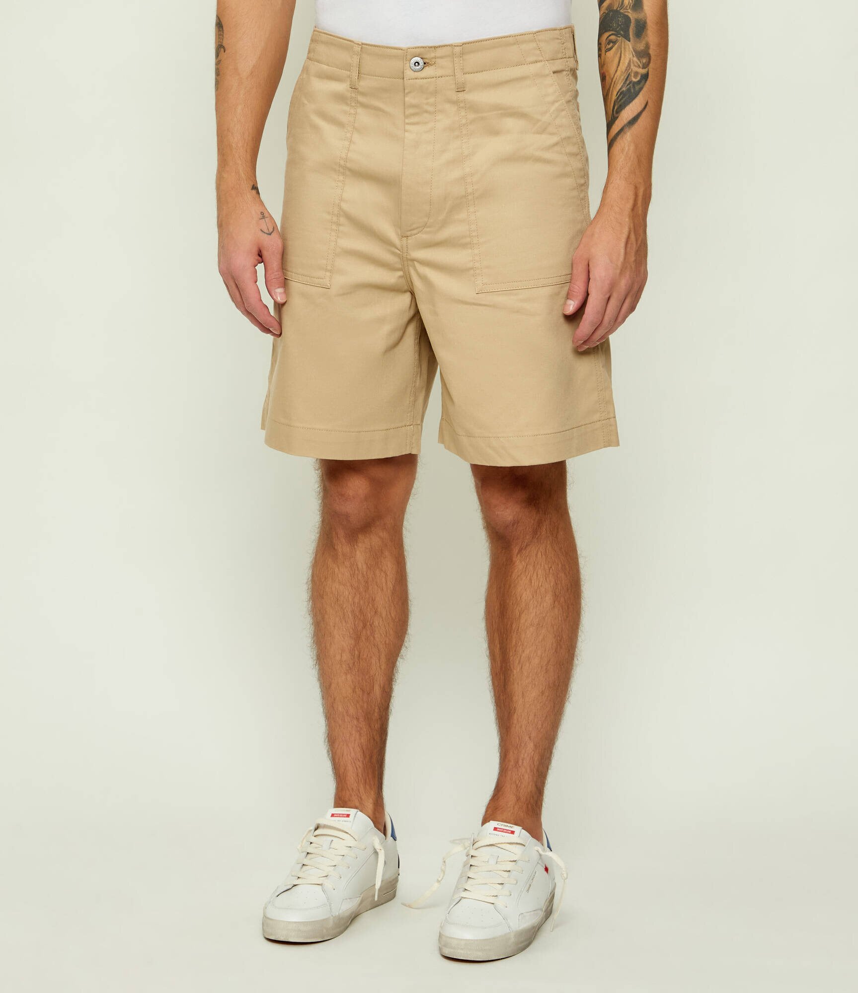 HUGO Blue Pantaloni scurți Gutwin262S | regular fit | mercerizat