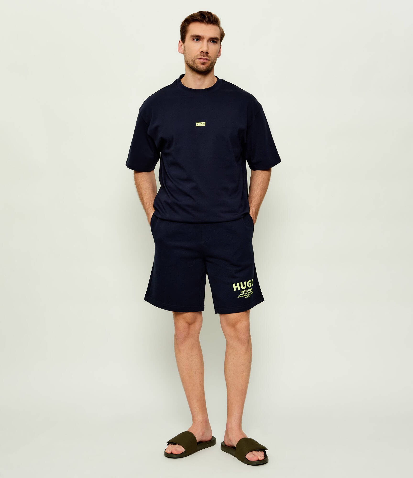 HUGO Blue Pantaloni scurți Nomario | Loose fit