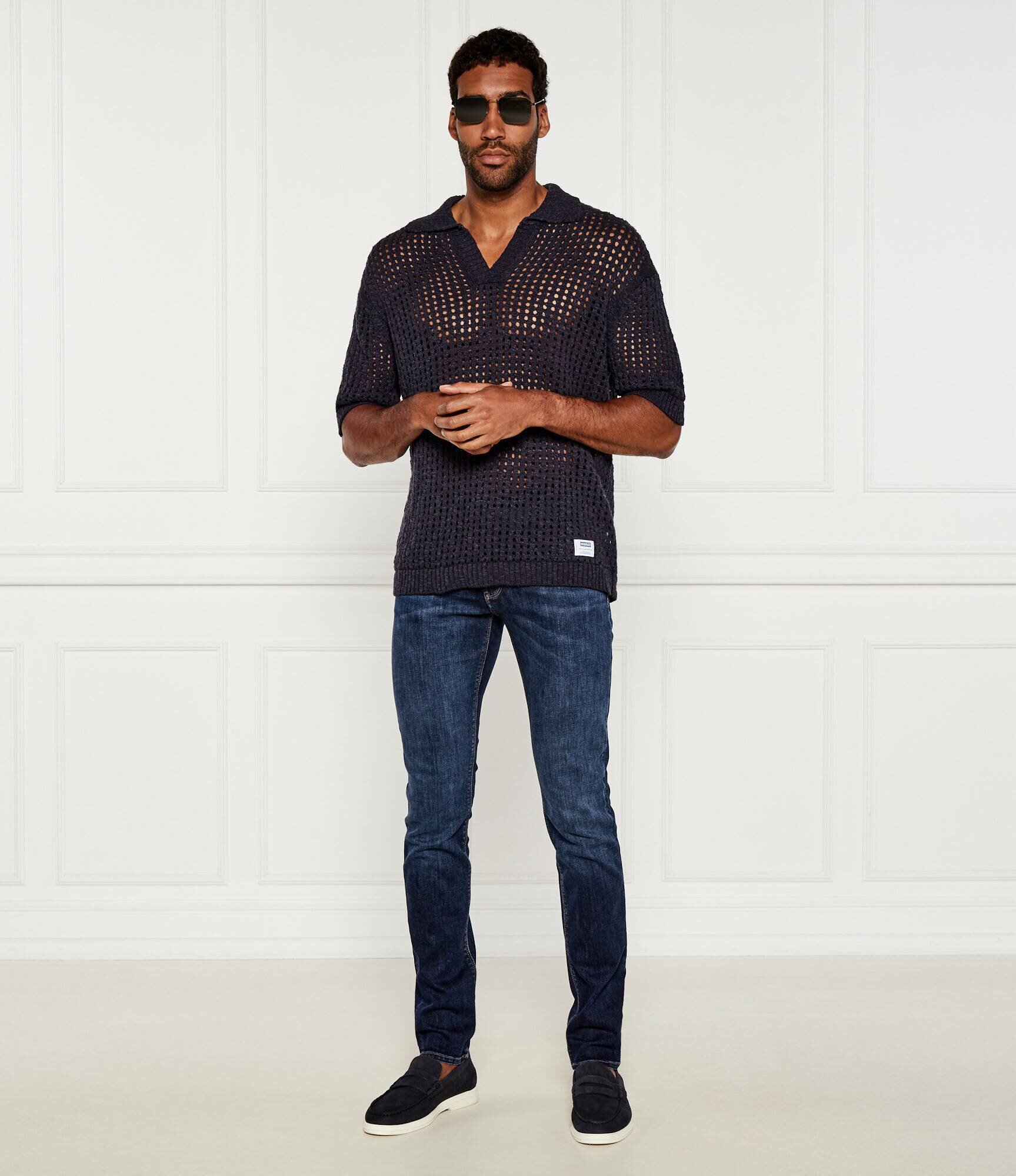 HUGO Blue Polo Strallo | Loose fit