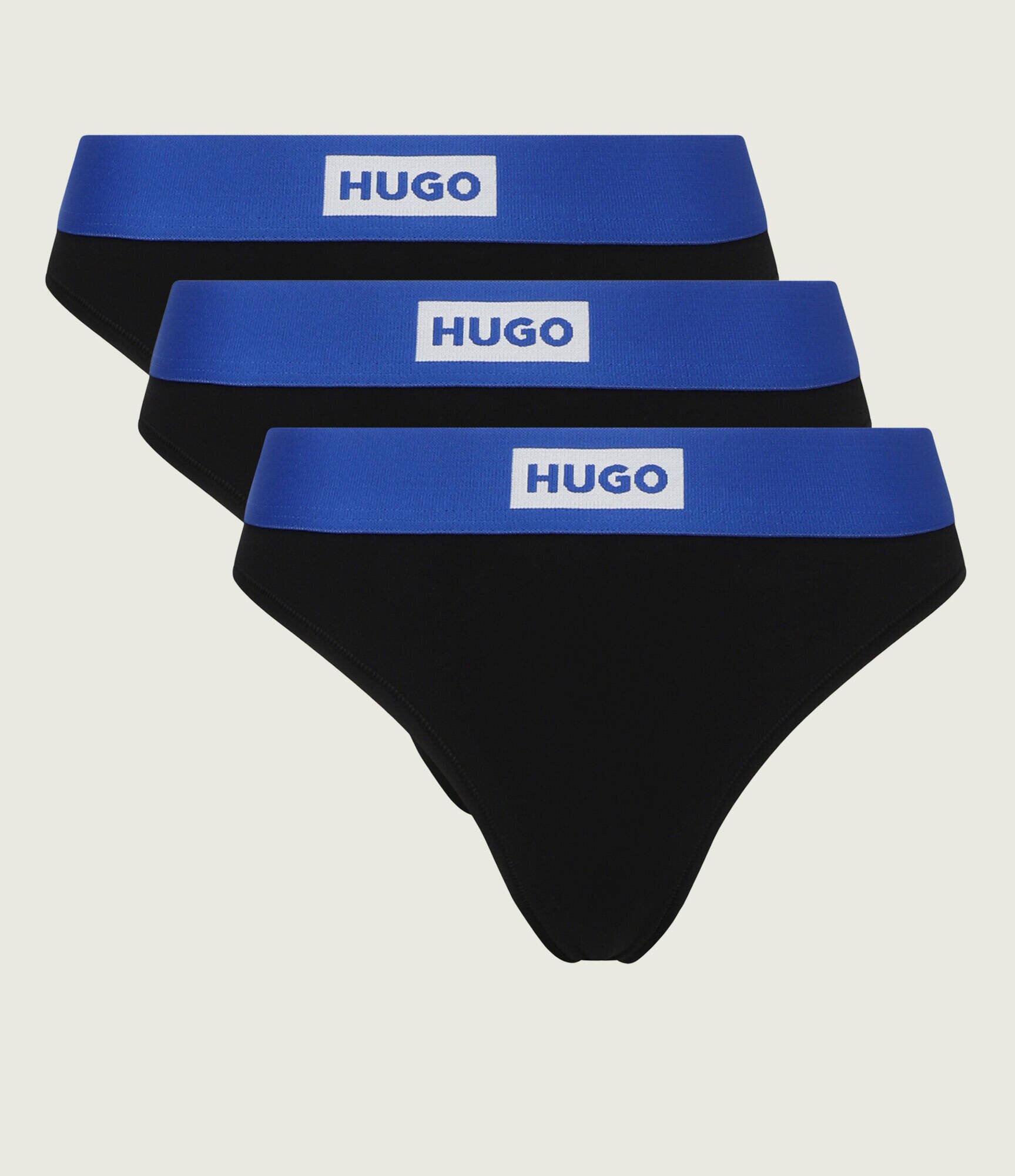 HUGO Blue Tanga 3-pack