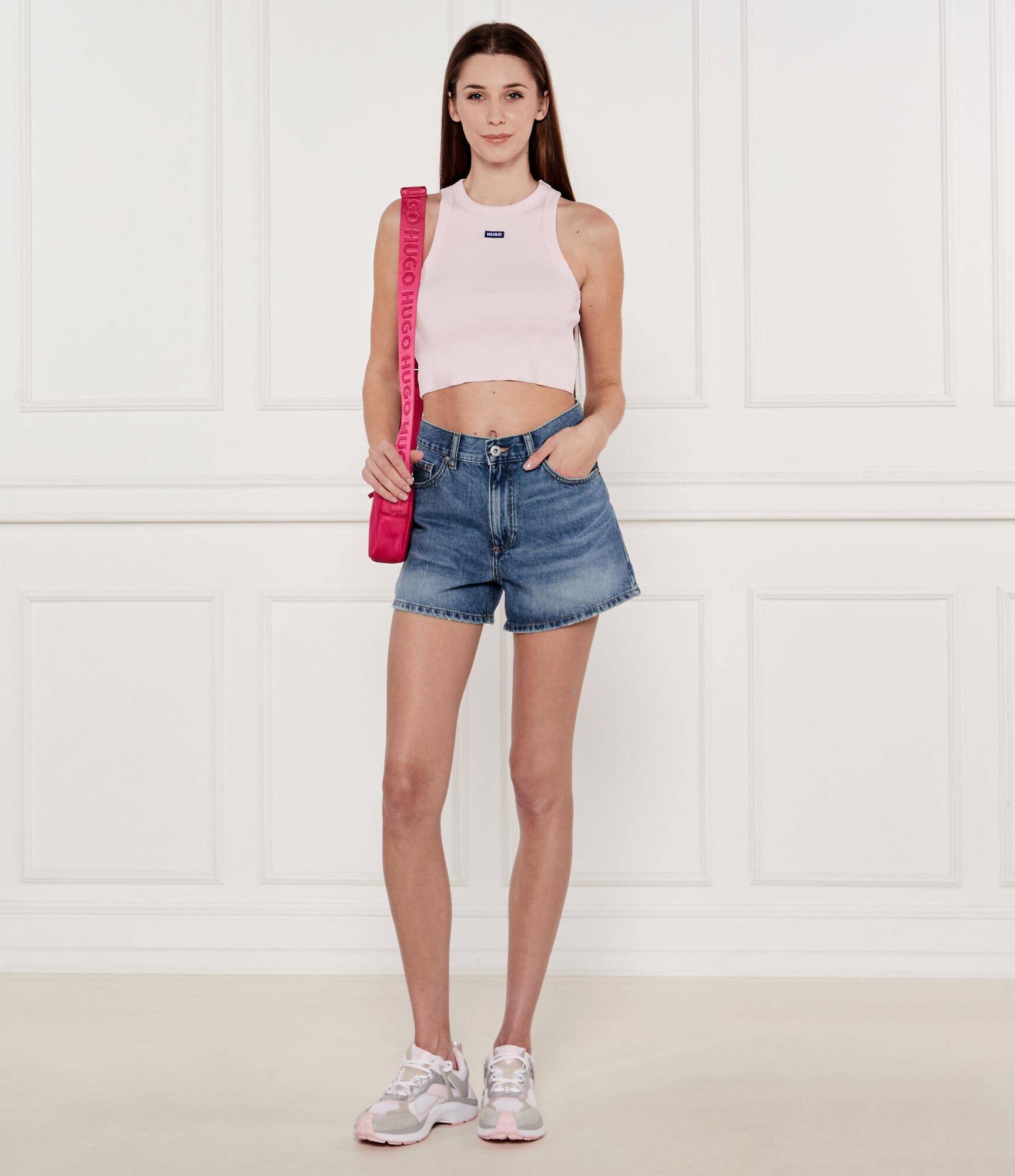HUGO Blue Top Baby | Cropped Fit