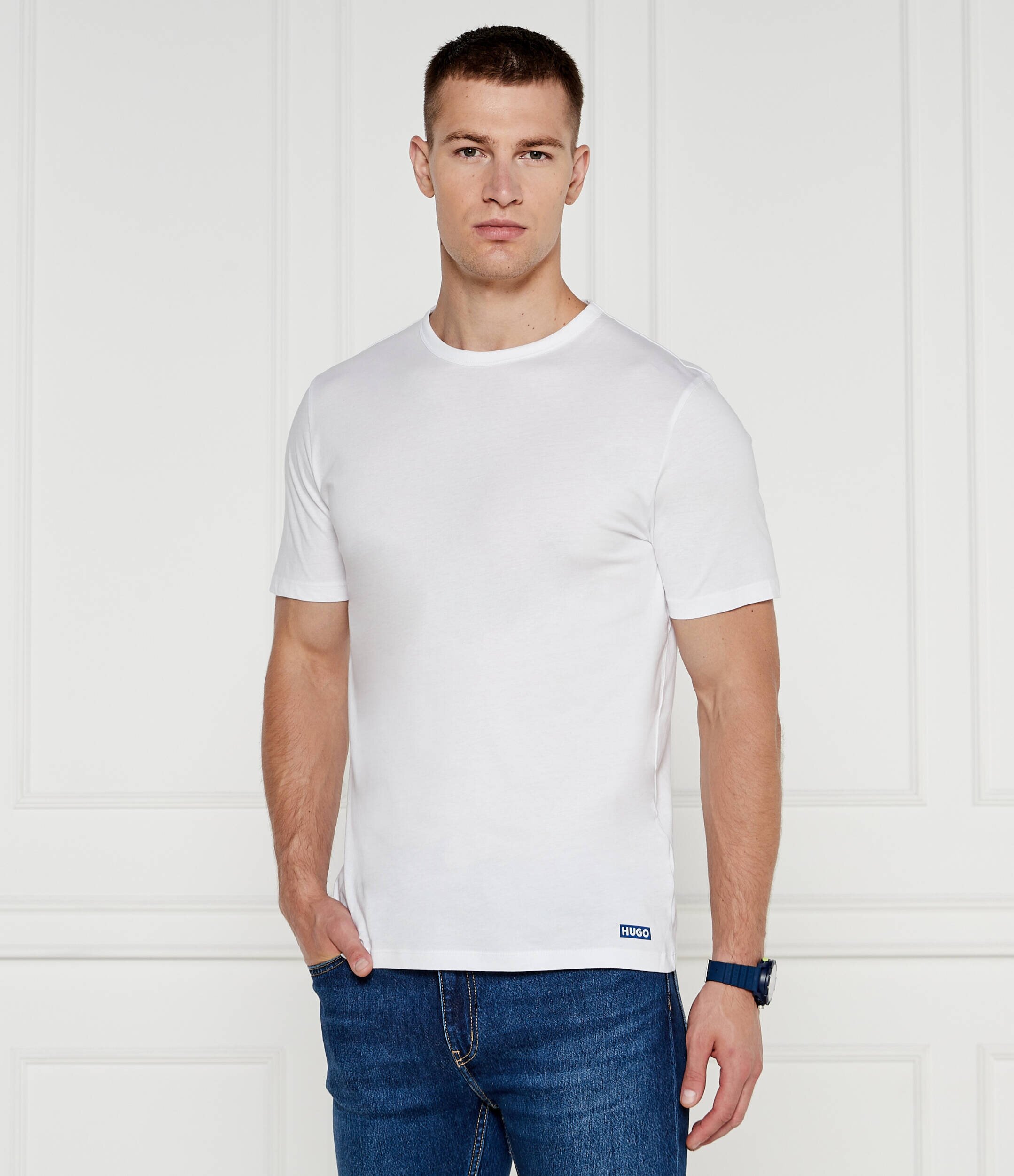HUGO Blue Tricou 3-pack | Regular Fit