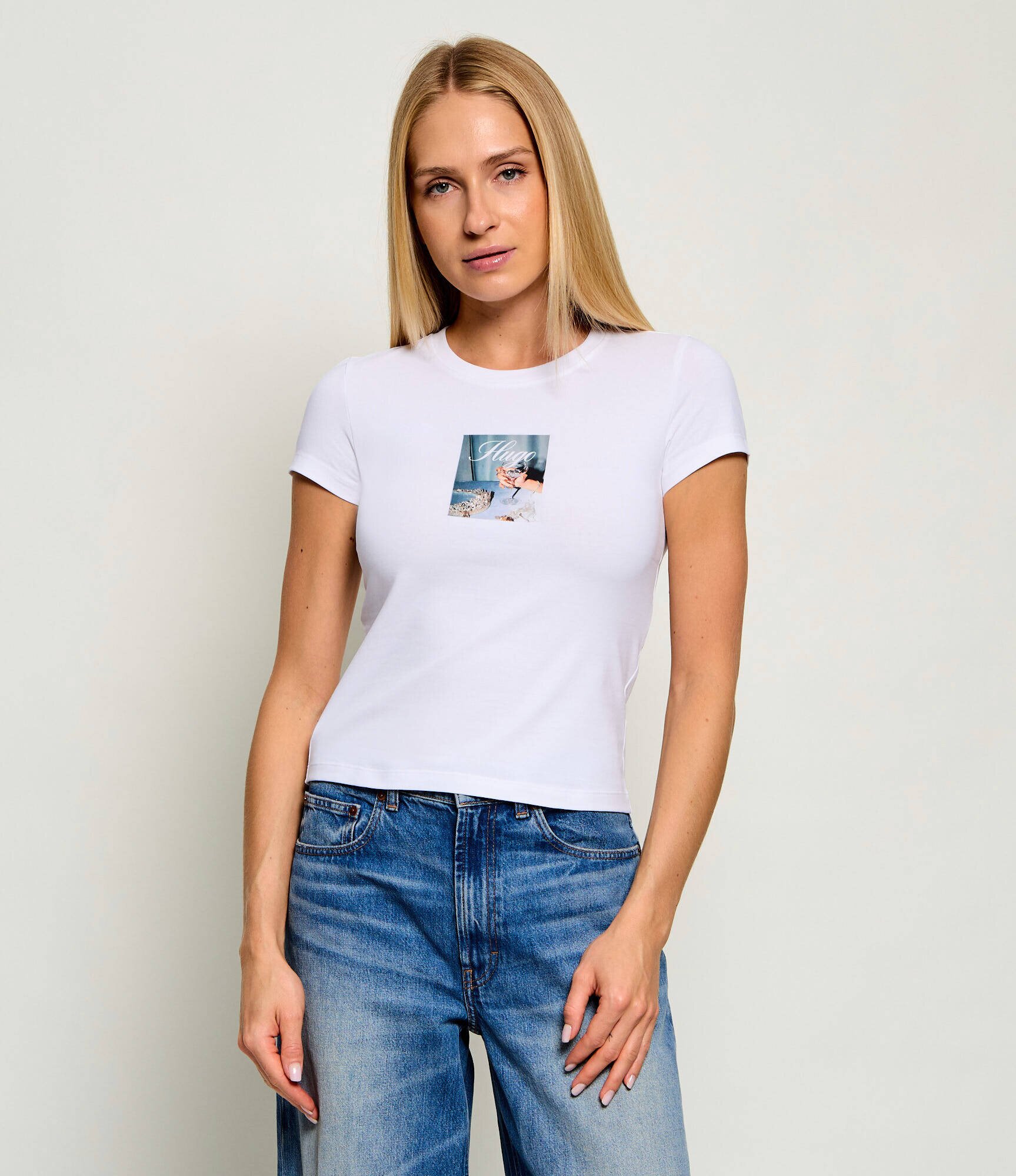 HUGO Blue Tricou 90's | Slim Fit