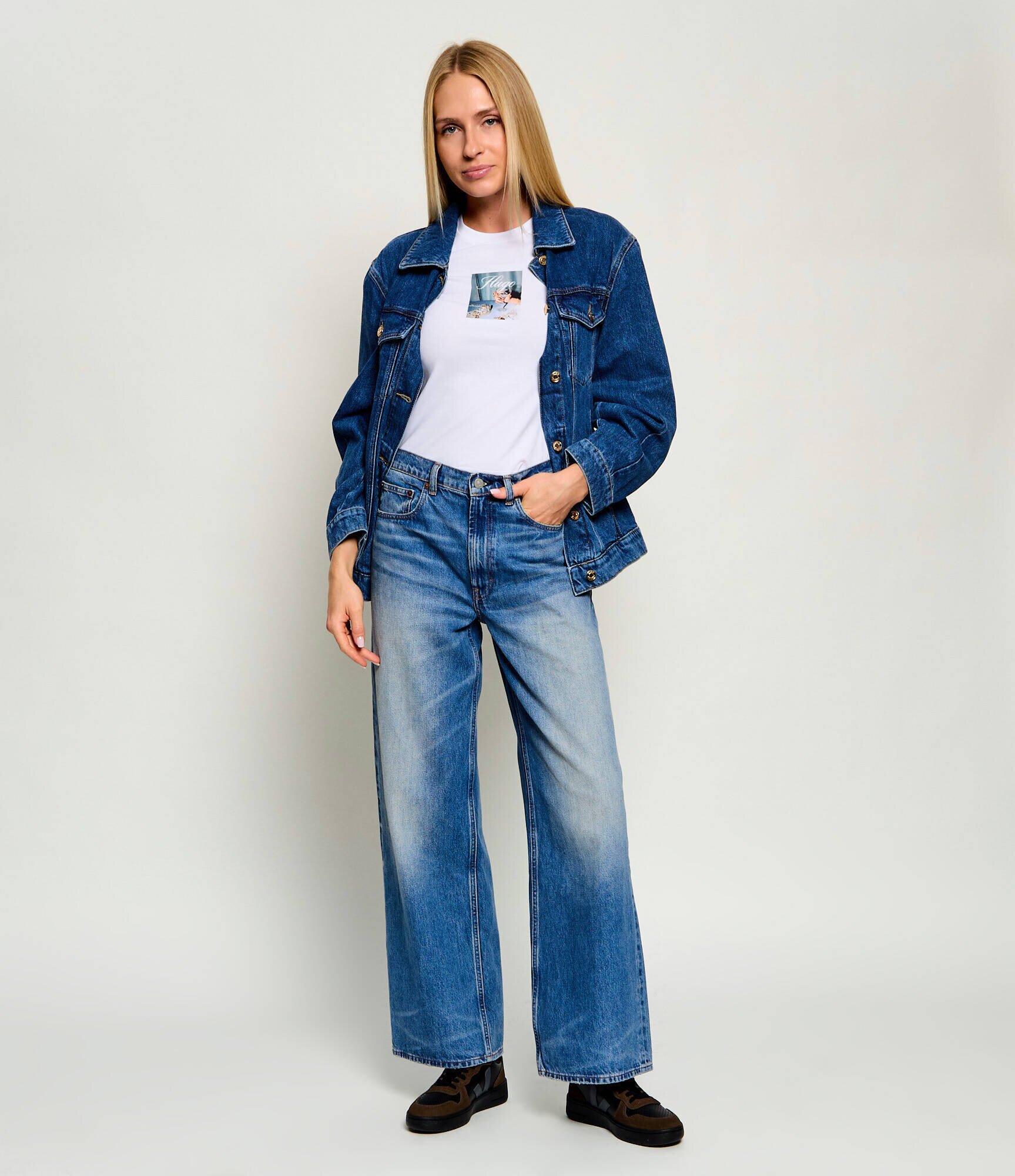 HUGO Blue Tricou 90's | Slim Fit