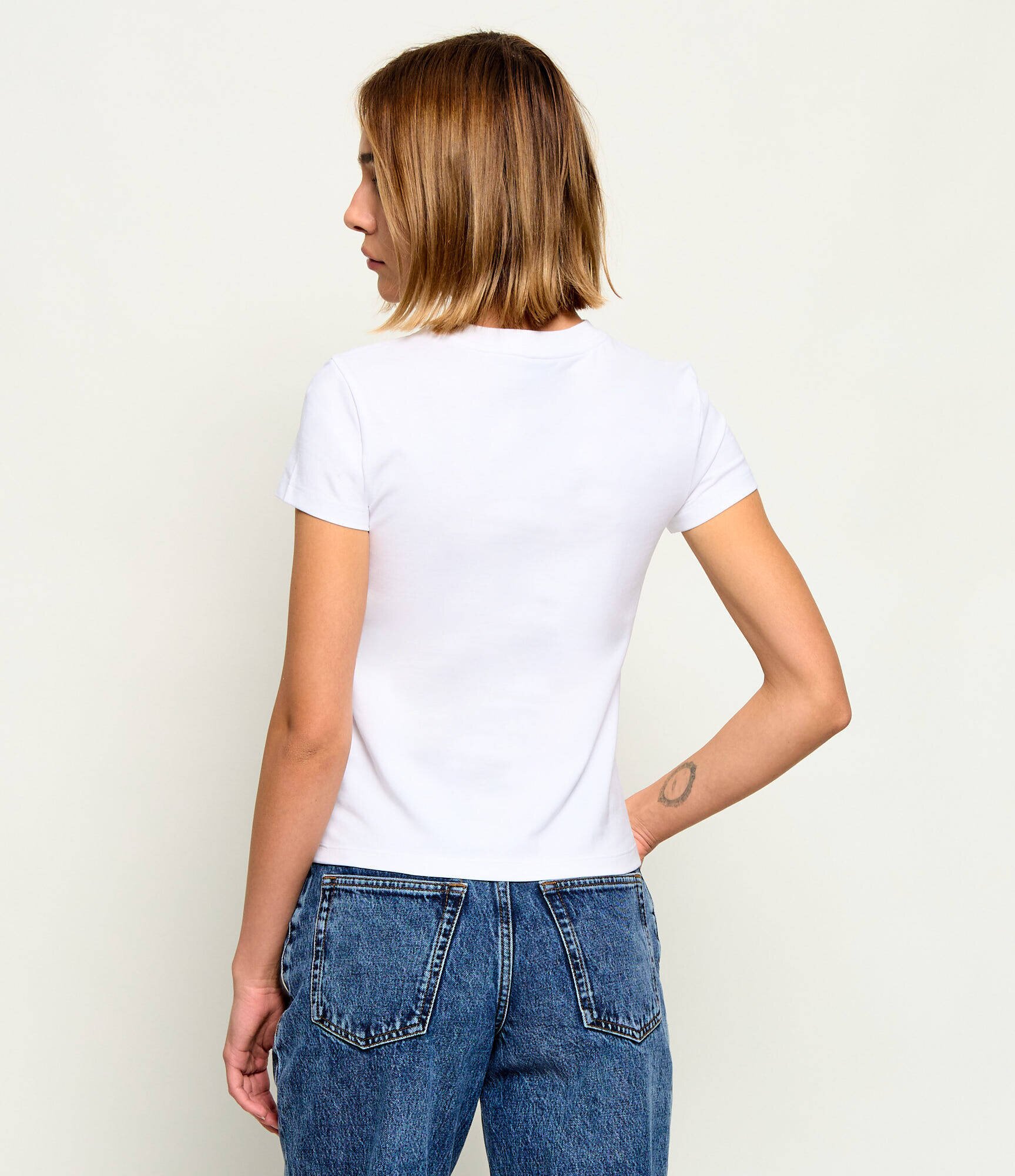 HUGO Blue Tricou 90's Tee_B_1 | Slim Fit