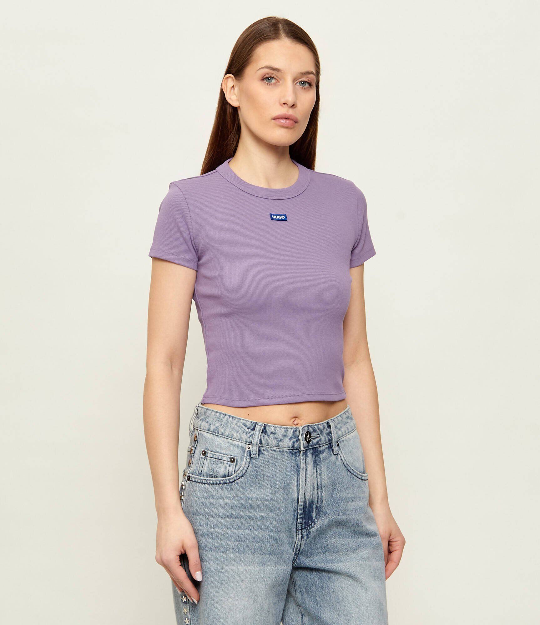 HUGO Blue Tricou Baby Tee_B | Slim Fit