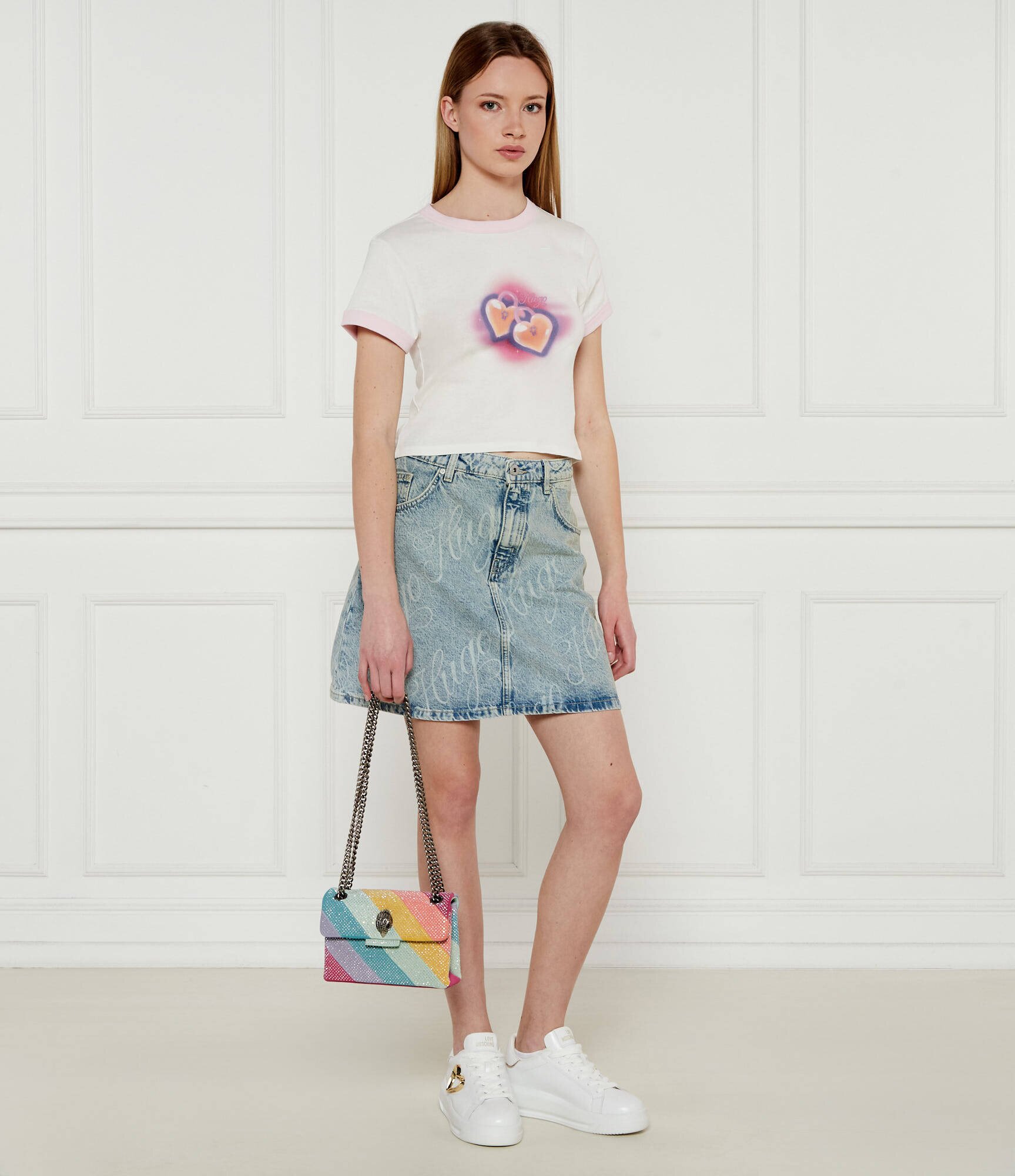 HUGO Blue Tricou Dalia_B_1 | Cropped Fit