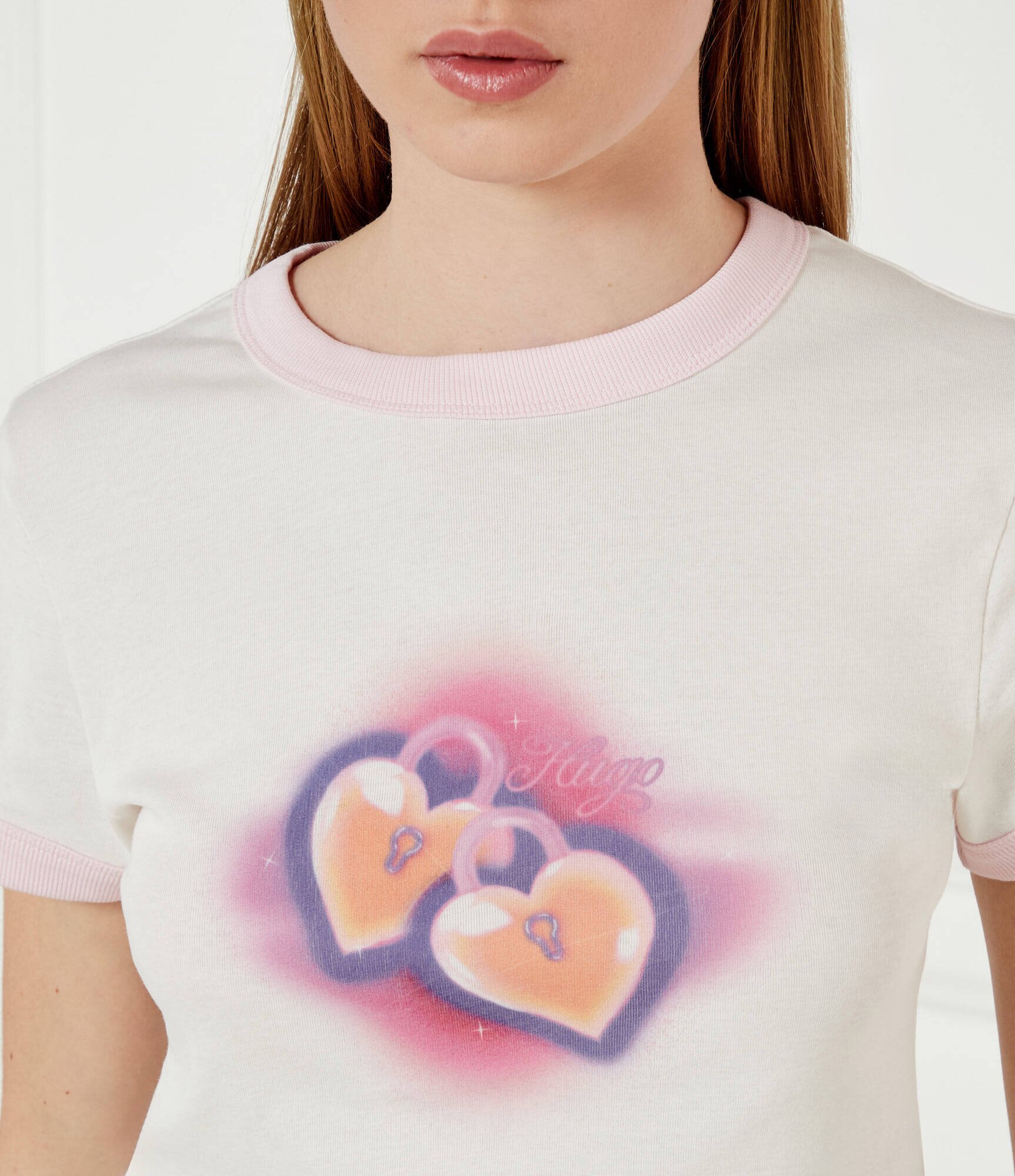 HUGO Blue Tricou Dalia_B_1 | Cropped Fit