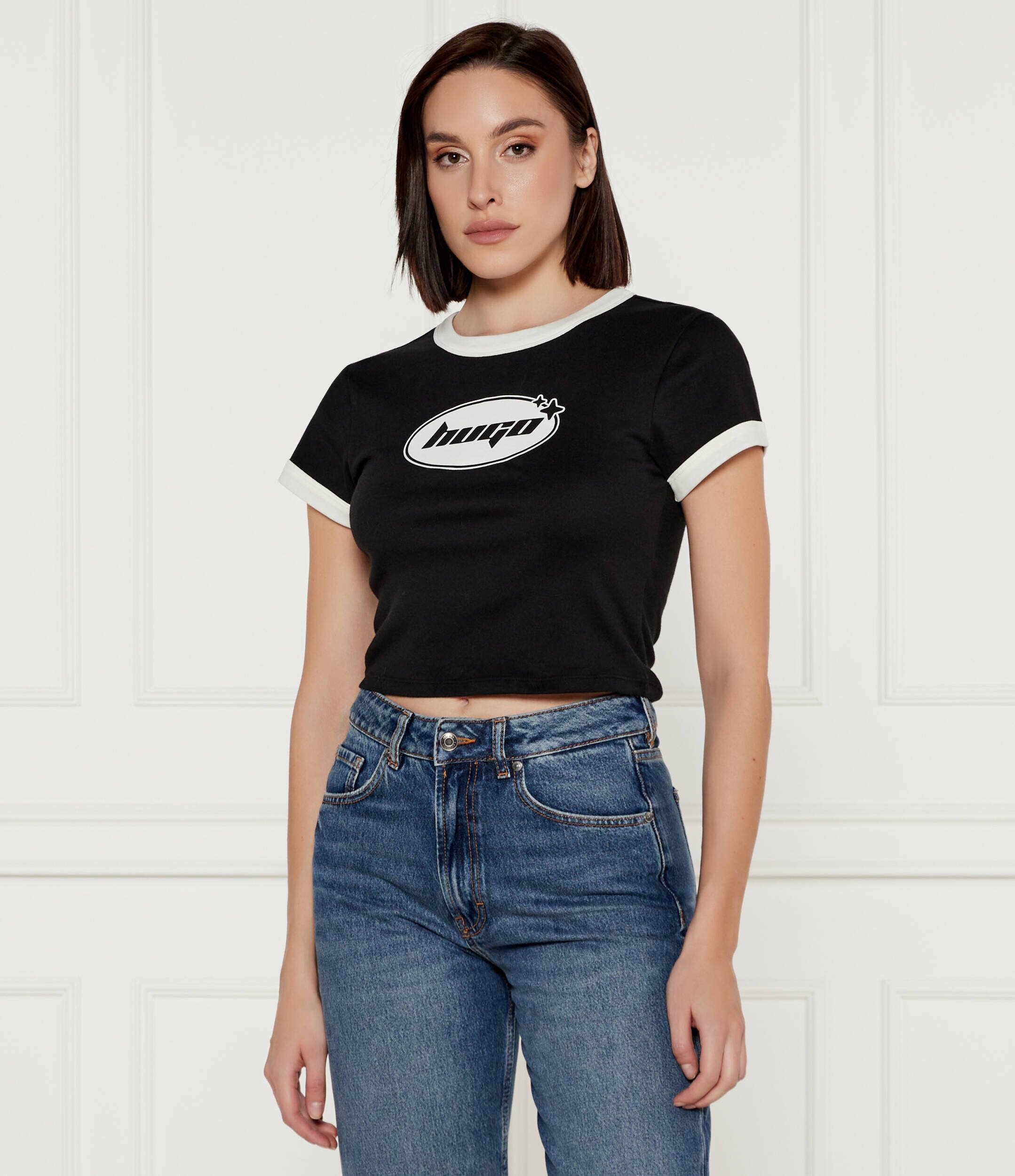 HUGO Blue Tricou Dalia_B | Cropped Fit
