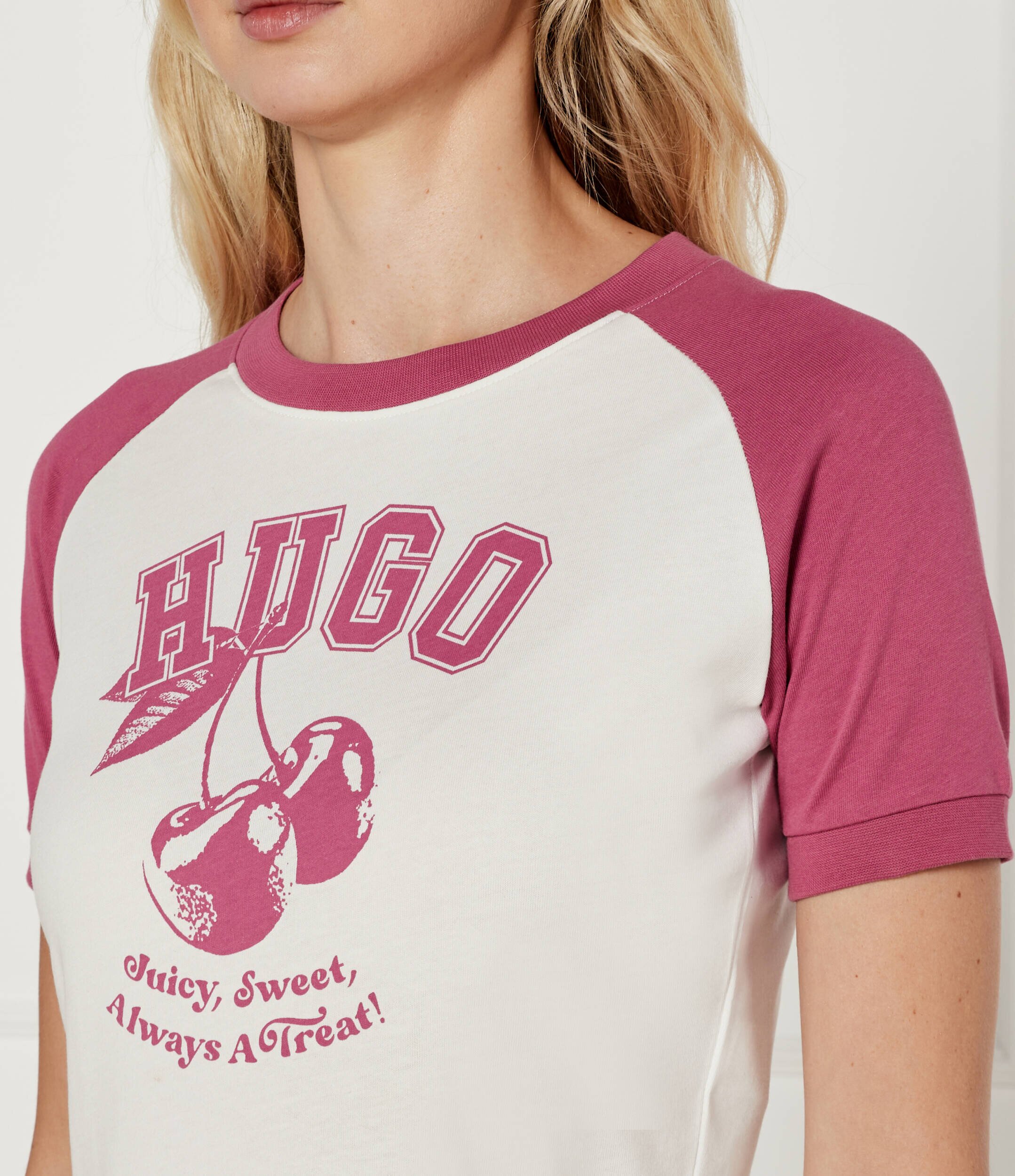HUGO Blue Tricou Dana | Cropped Fit