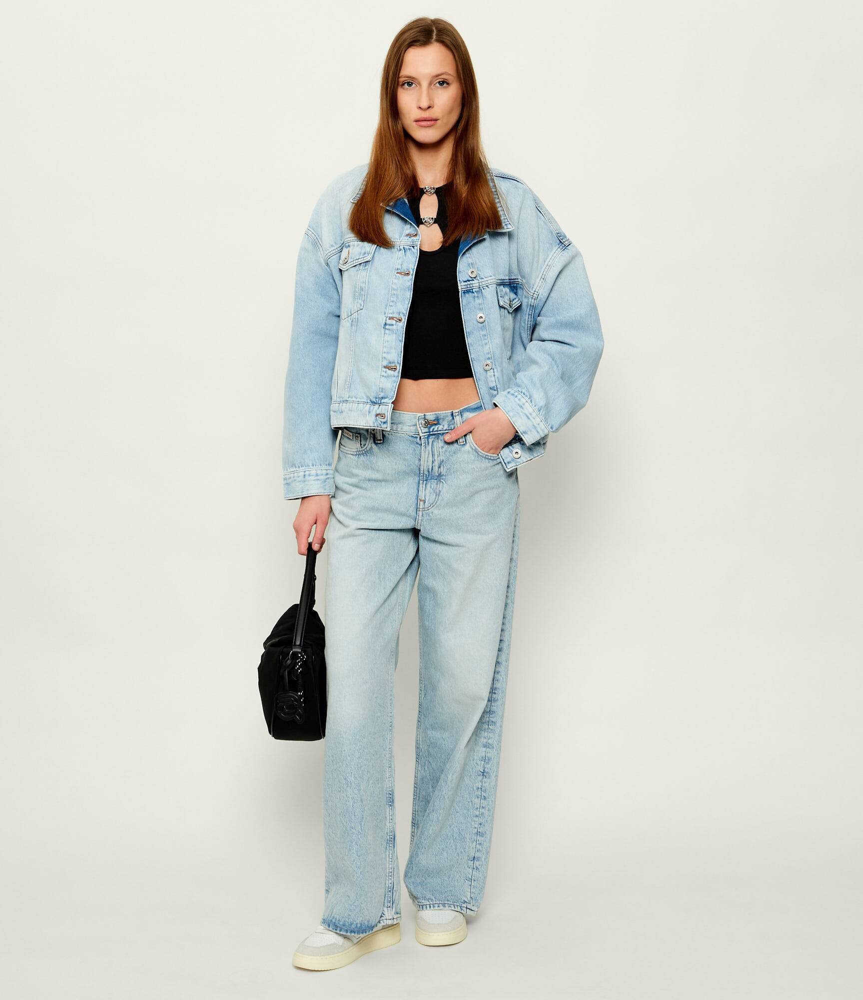 HUGO Blue Tricou Diheart_B | Cropped Fit