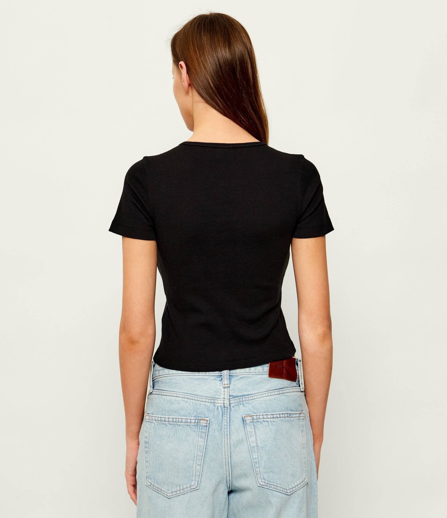 HUGO Blue Tricou Diheart_B | Cropped Fit