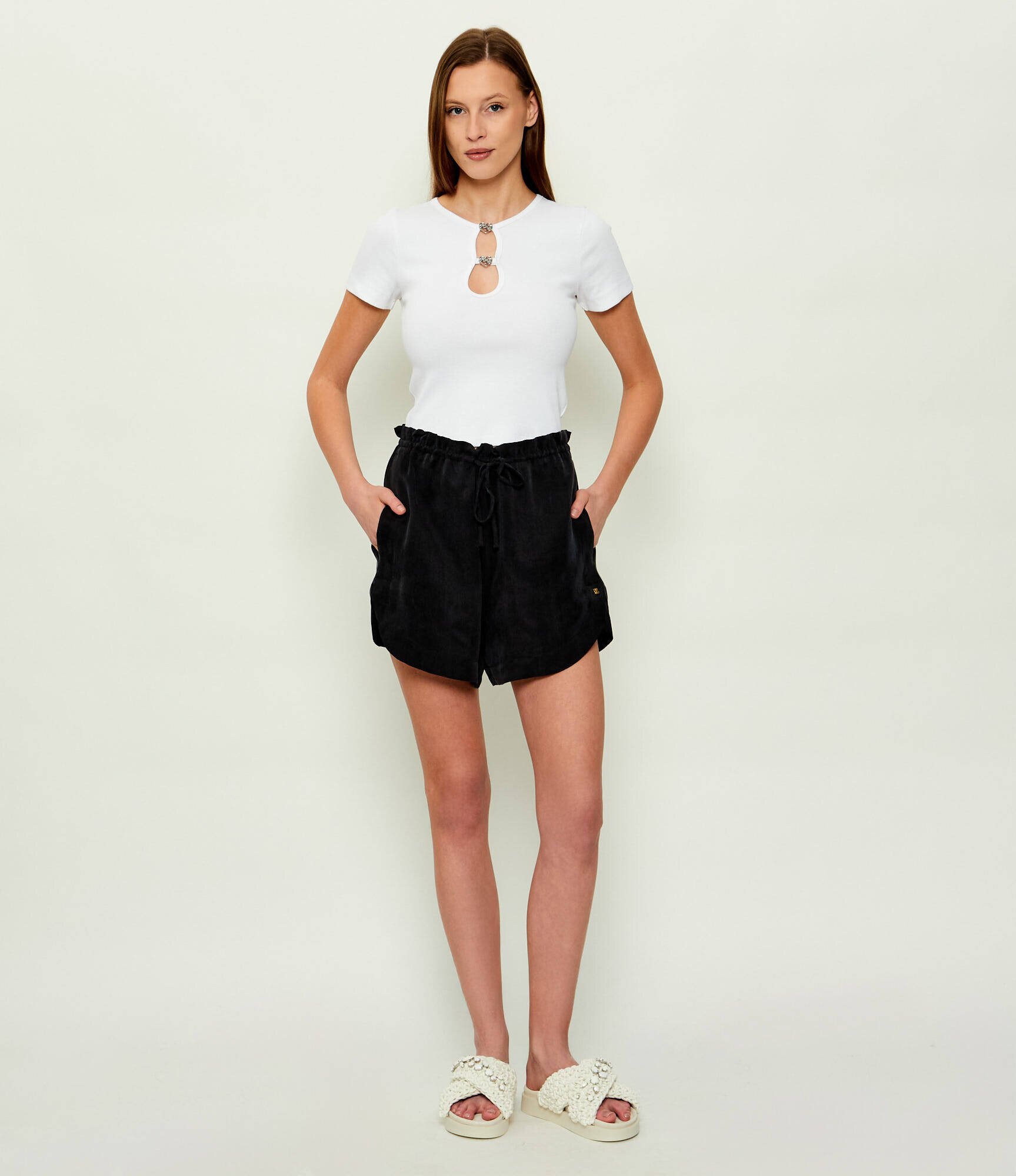 HUGO Blue Tricou Diheart_B | Cropped Fit