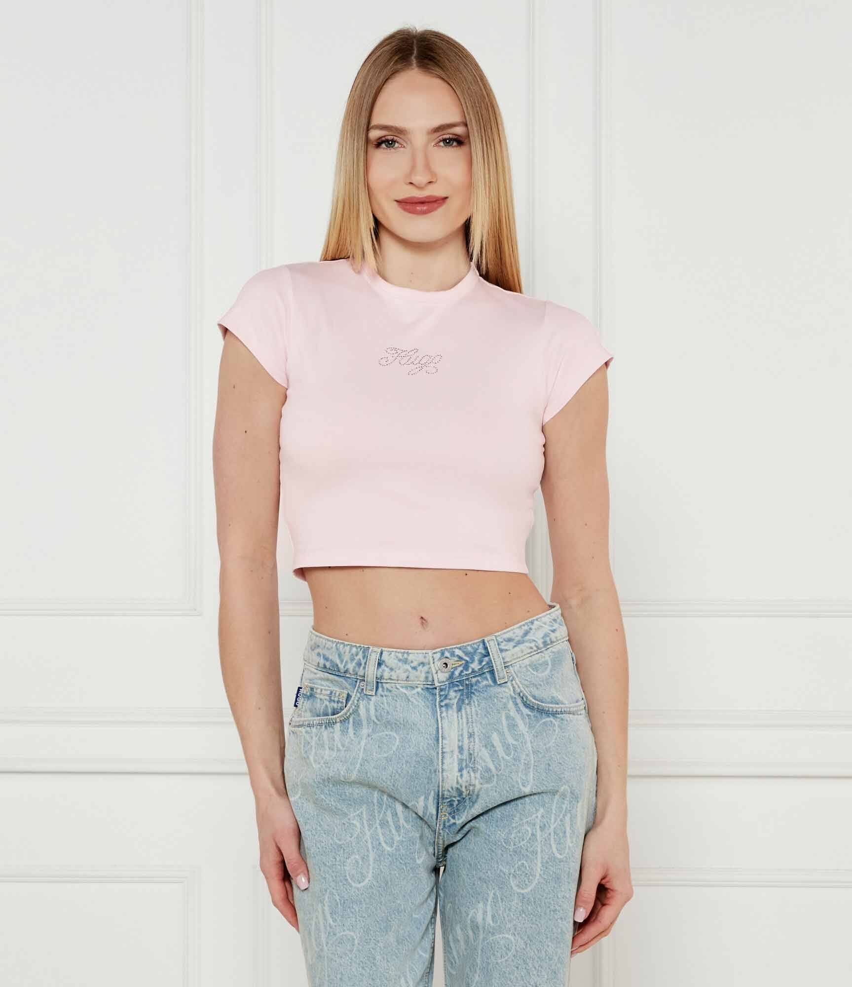 HUGO Blue Tricou Dome_B | Cropped Fit