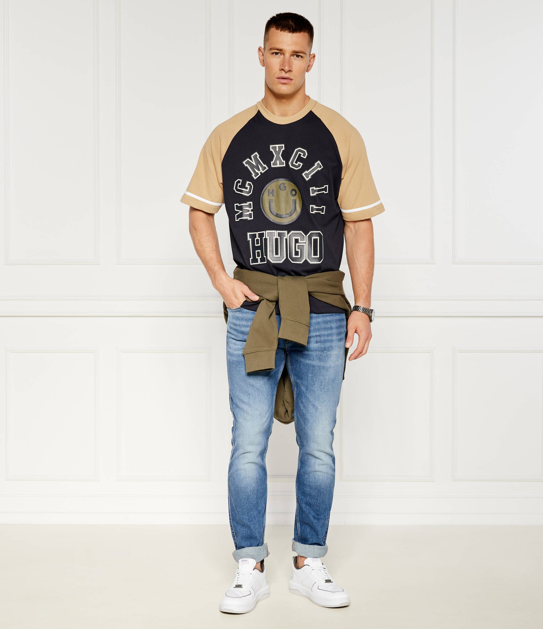 HUGO Blue Tricou Nacamos | Relaxed fit