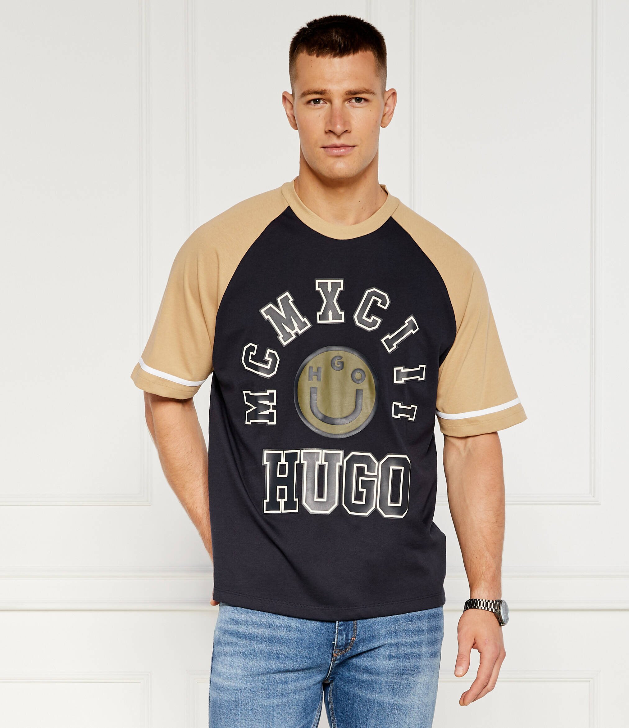 HUGO Blue Tricou Nacamos | Relaxed fit