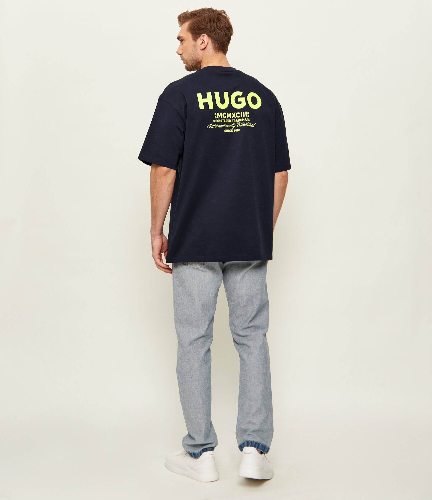 HUGO Blue Tricou Nalono | Relaxed fit