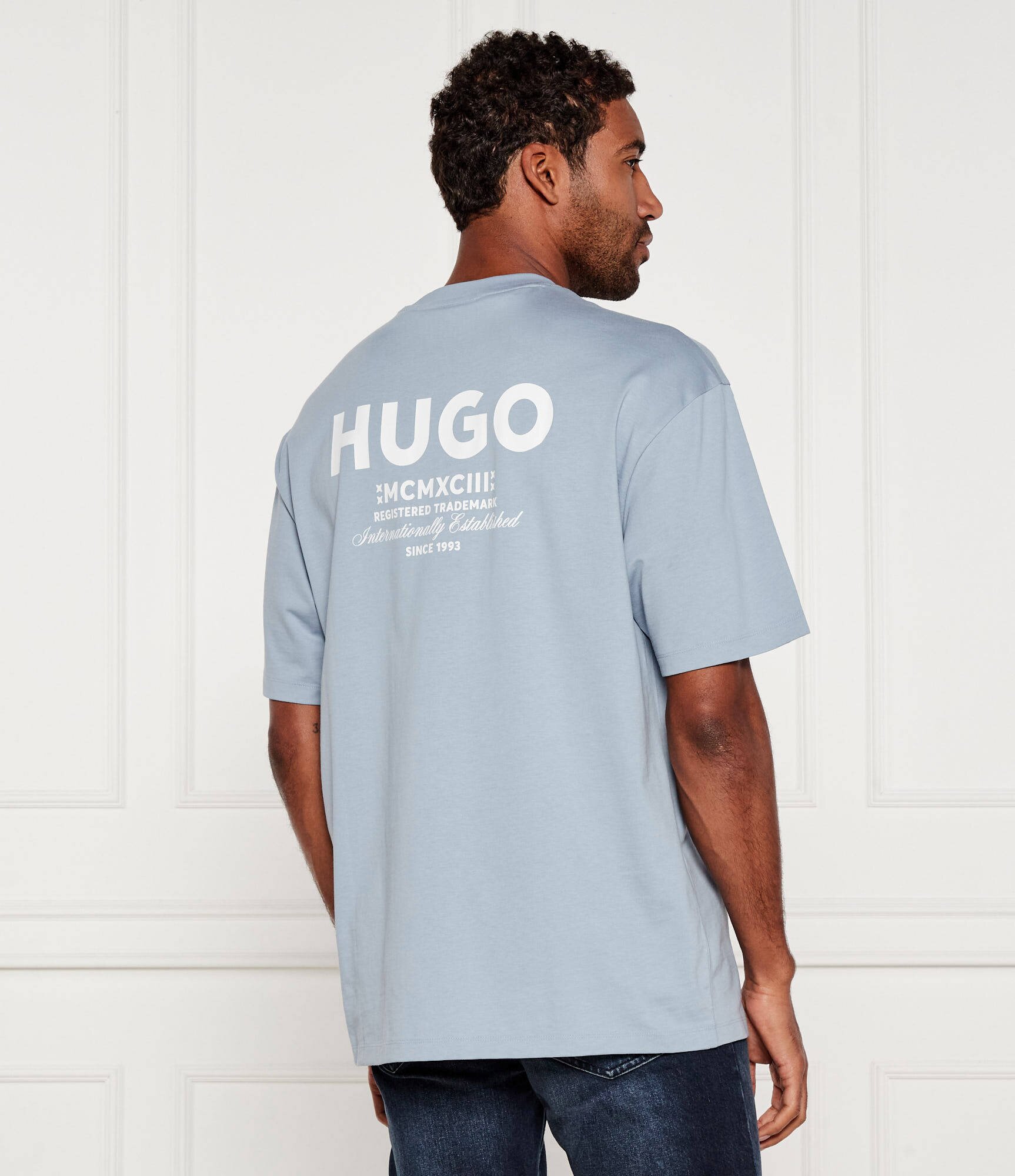 HUGO Blue Tricou Nalono | Relaxed fit