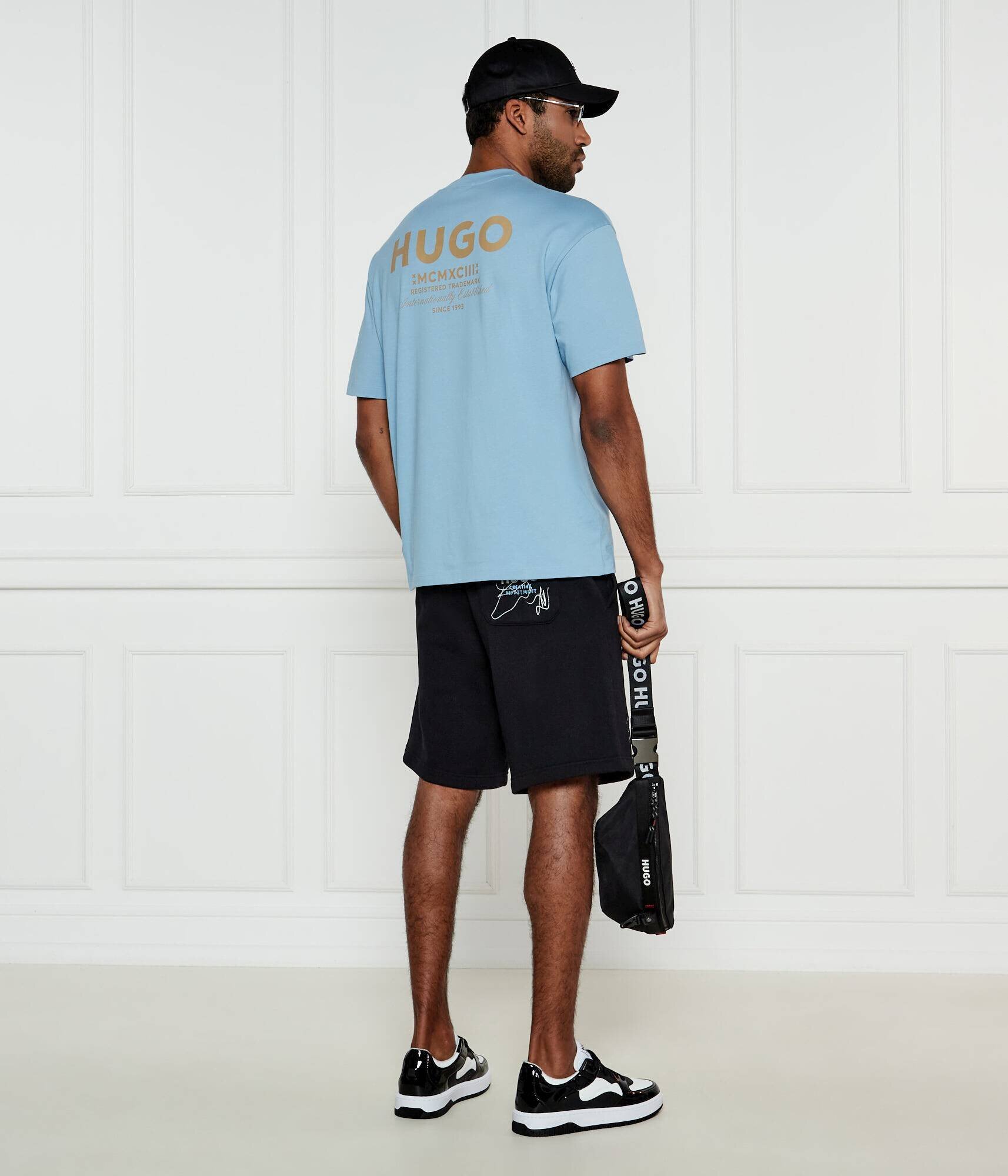 HUGO Blue Tricou Nalono | Relaxed fit