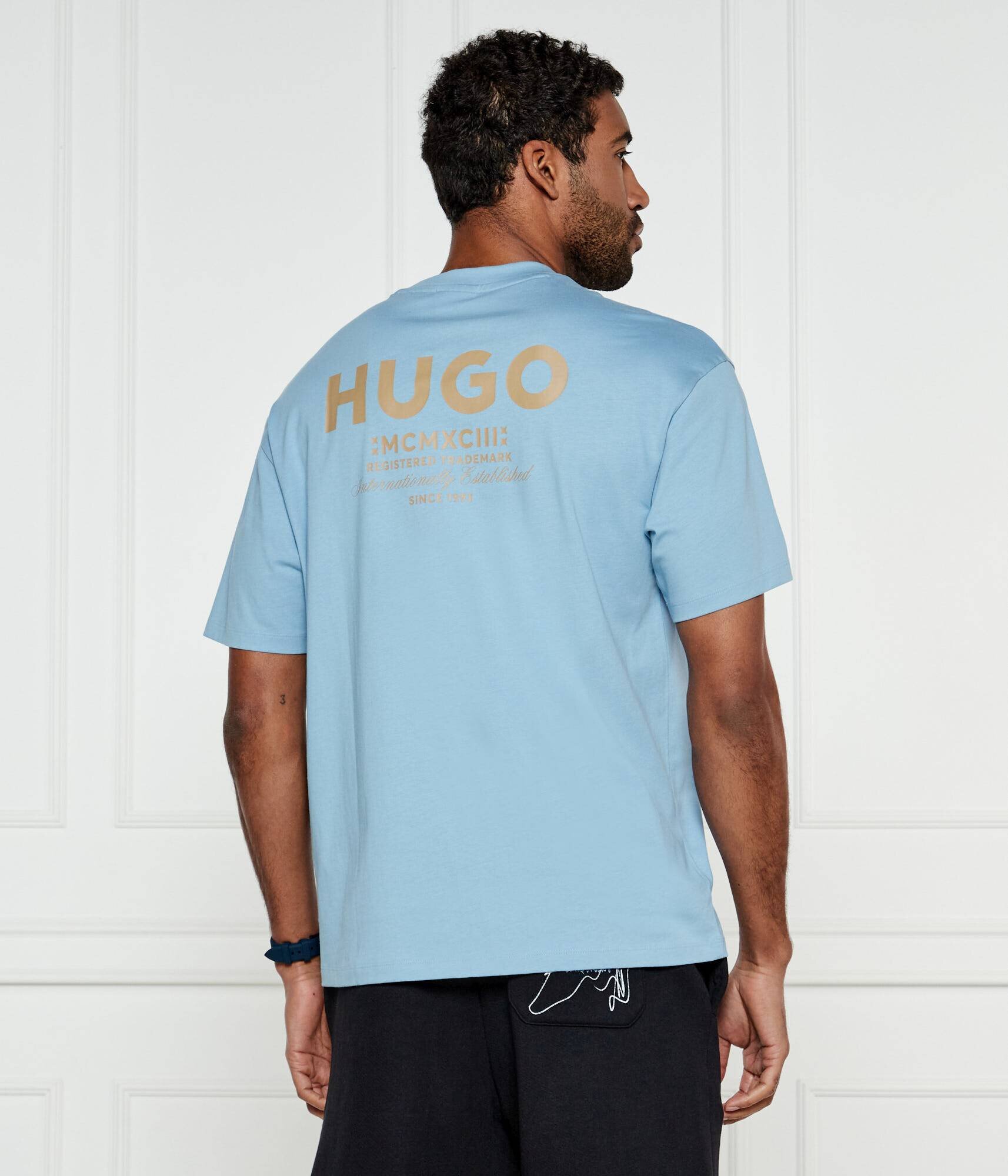 HUGO Blue Tricou Nalono | Relaxed fit