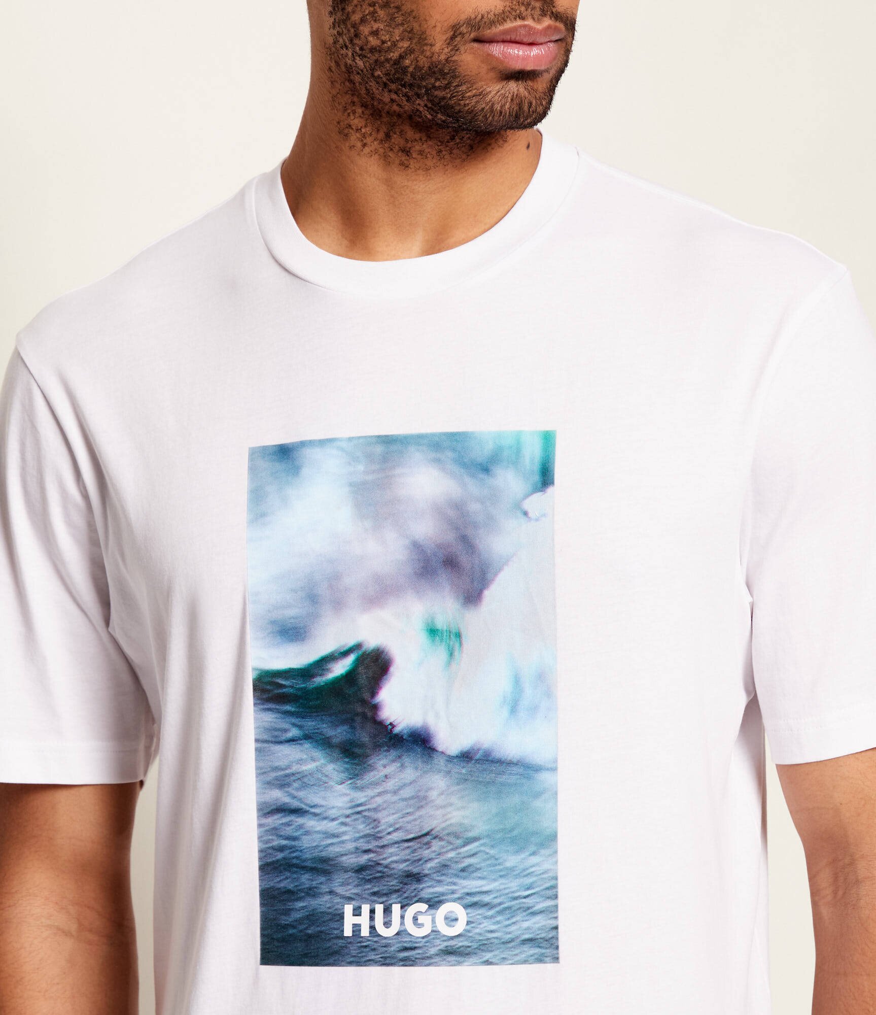 HUGO Blue Tricou Nalotrix | regular fit