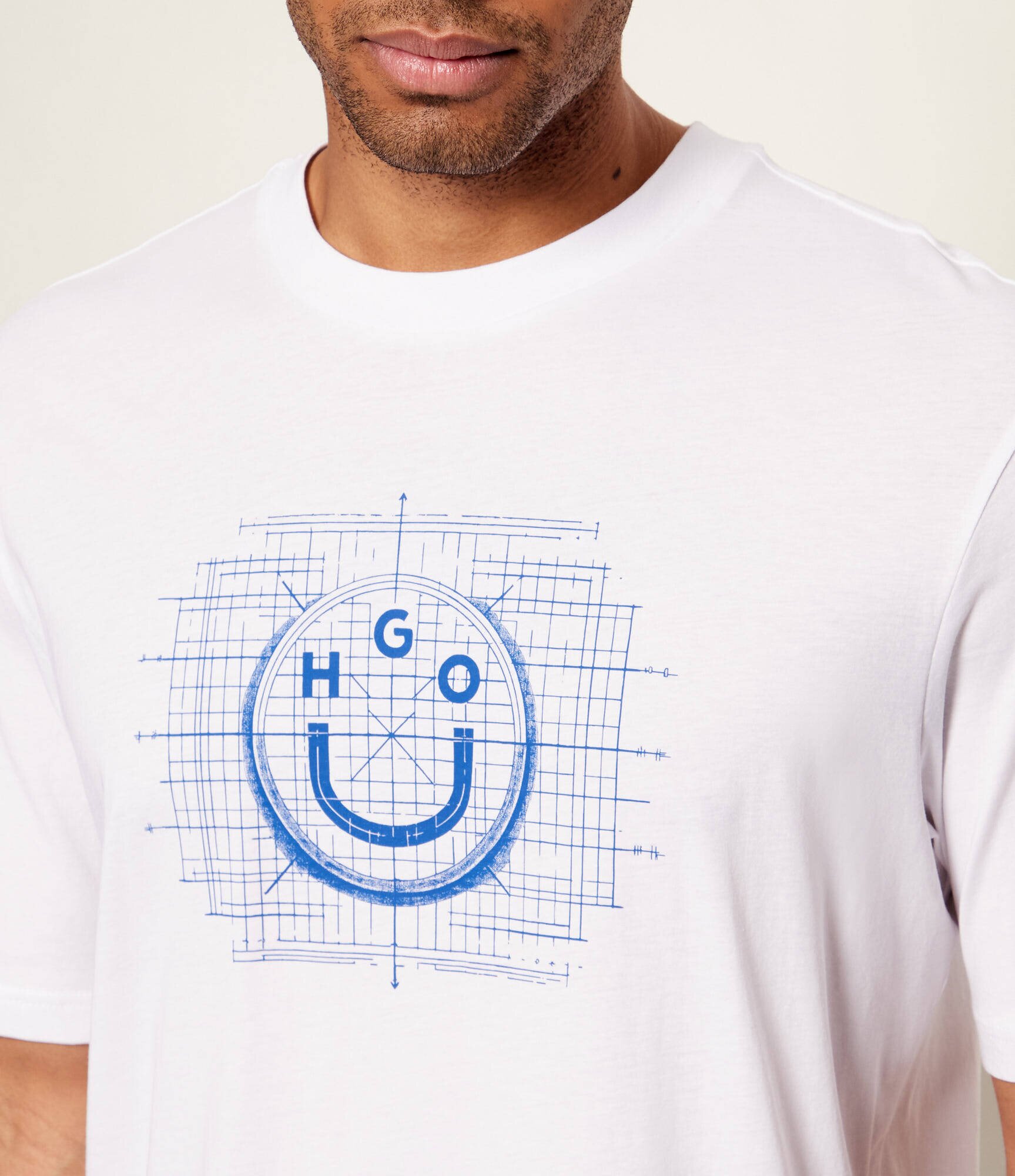 HUGO Blue Tricou Namerix | regular fit