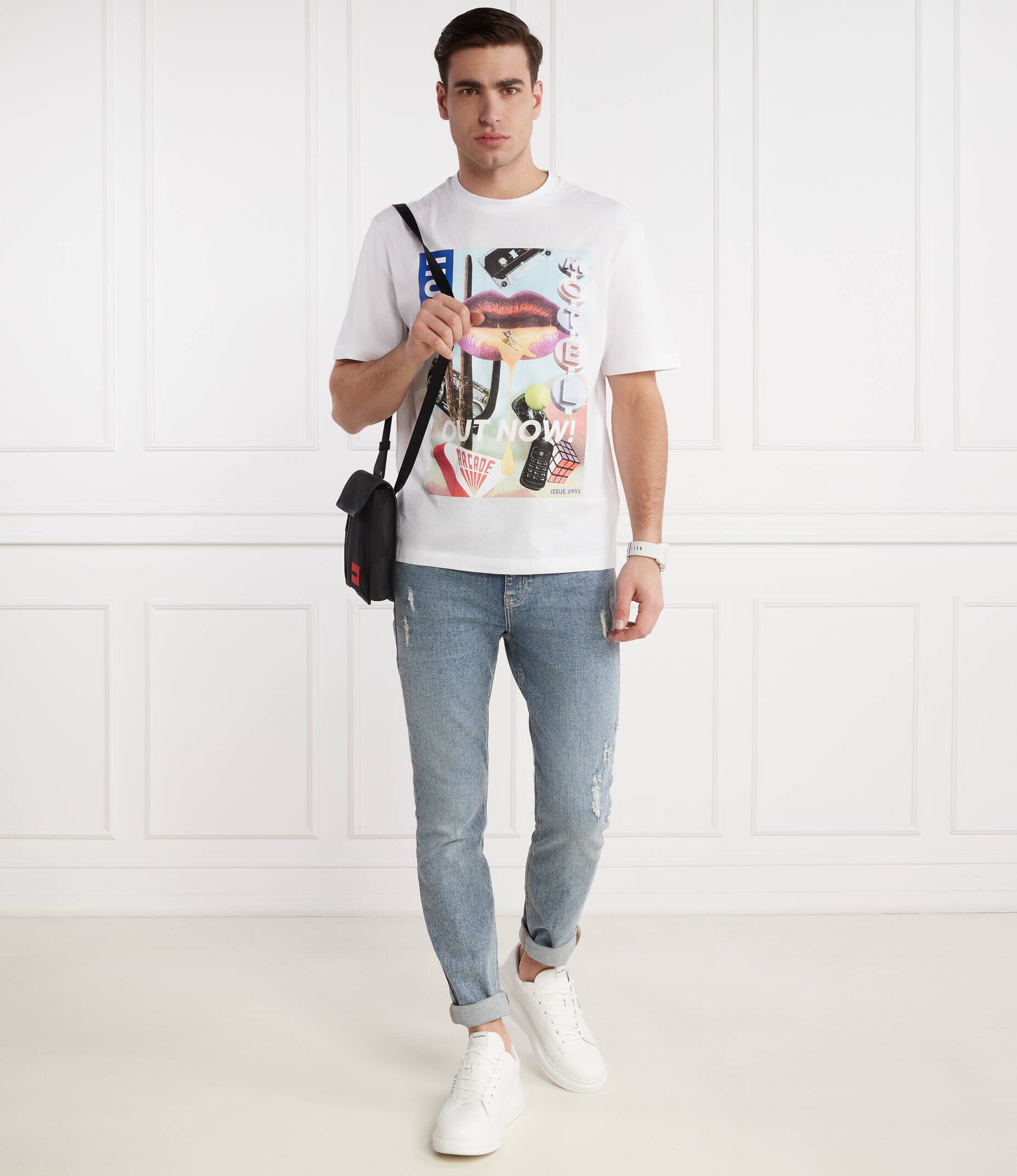 HUGO Blue Tricou Narcado | Regular Fit