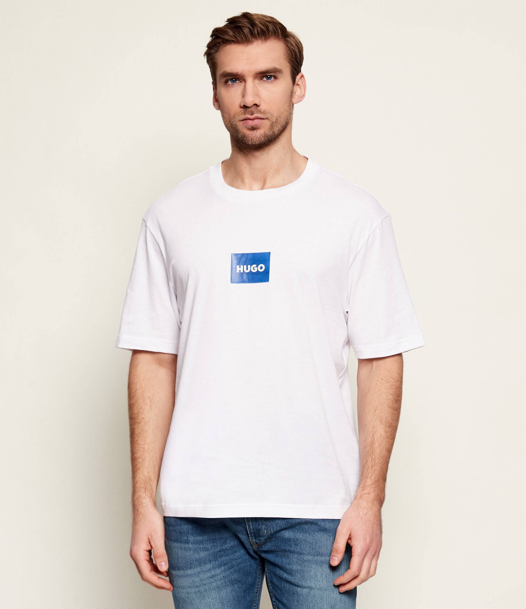 HUGO Blue Tricou Nayonix | regular fit