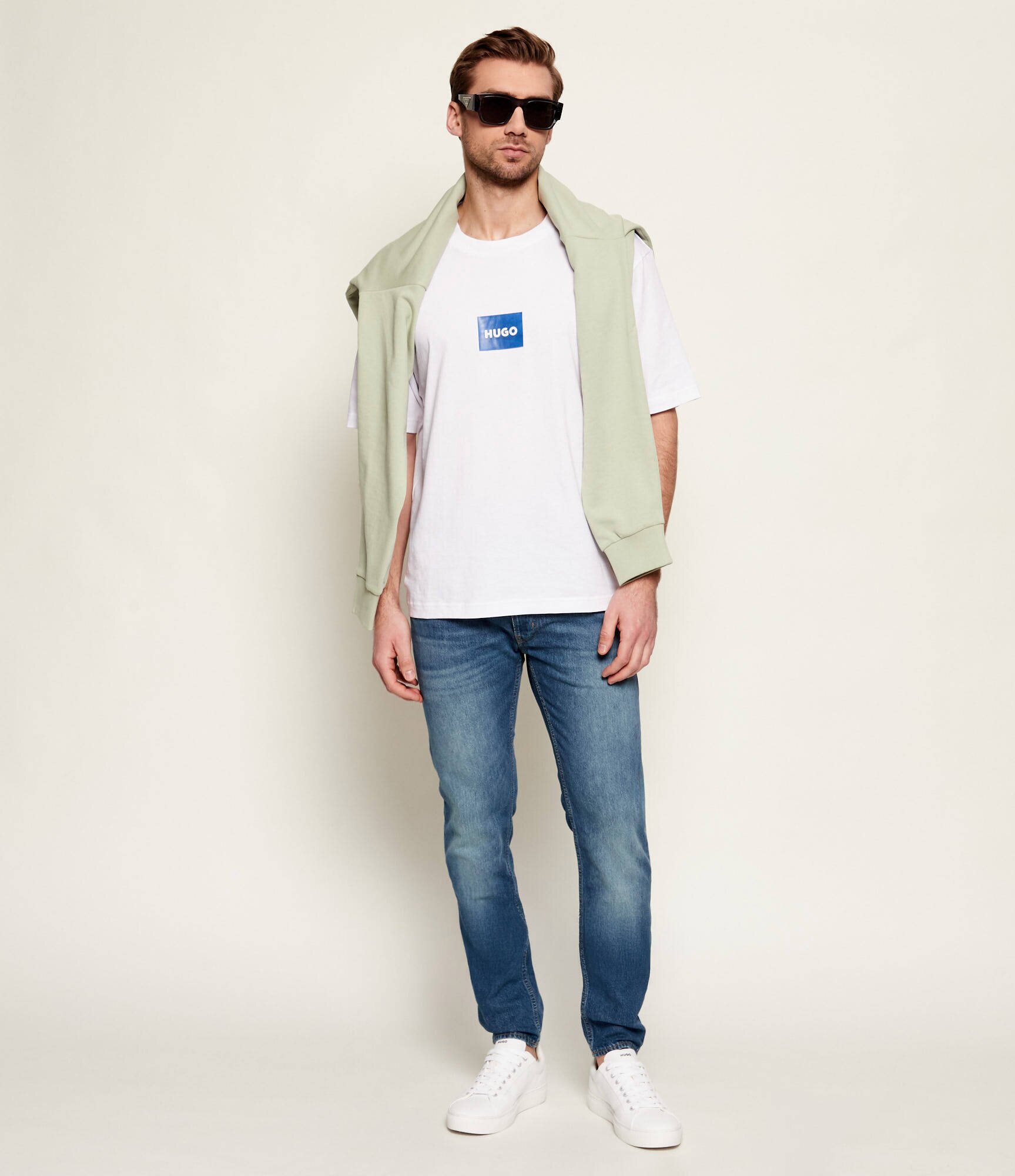 HUGO Blue Tricou Nayonix | regular fit