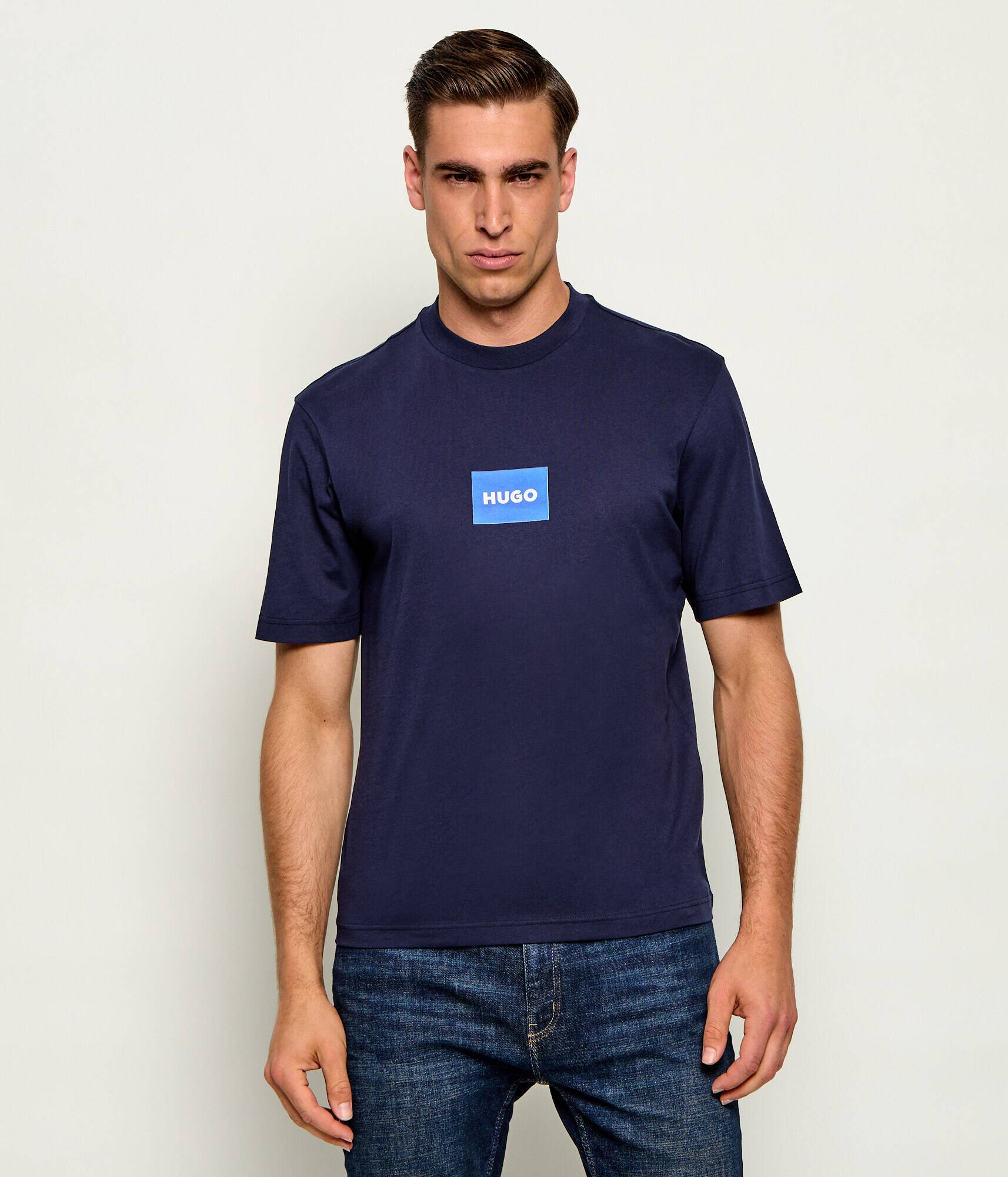 HUGO Blue Tricou Nayonix | regular fit